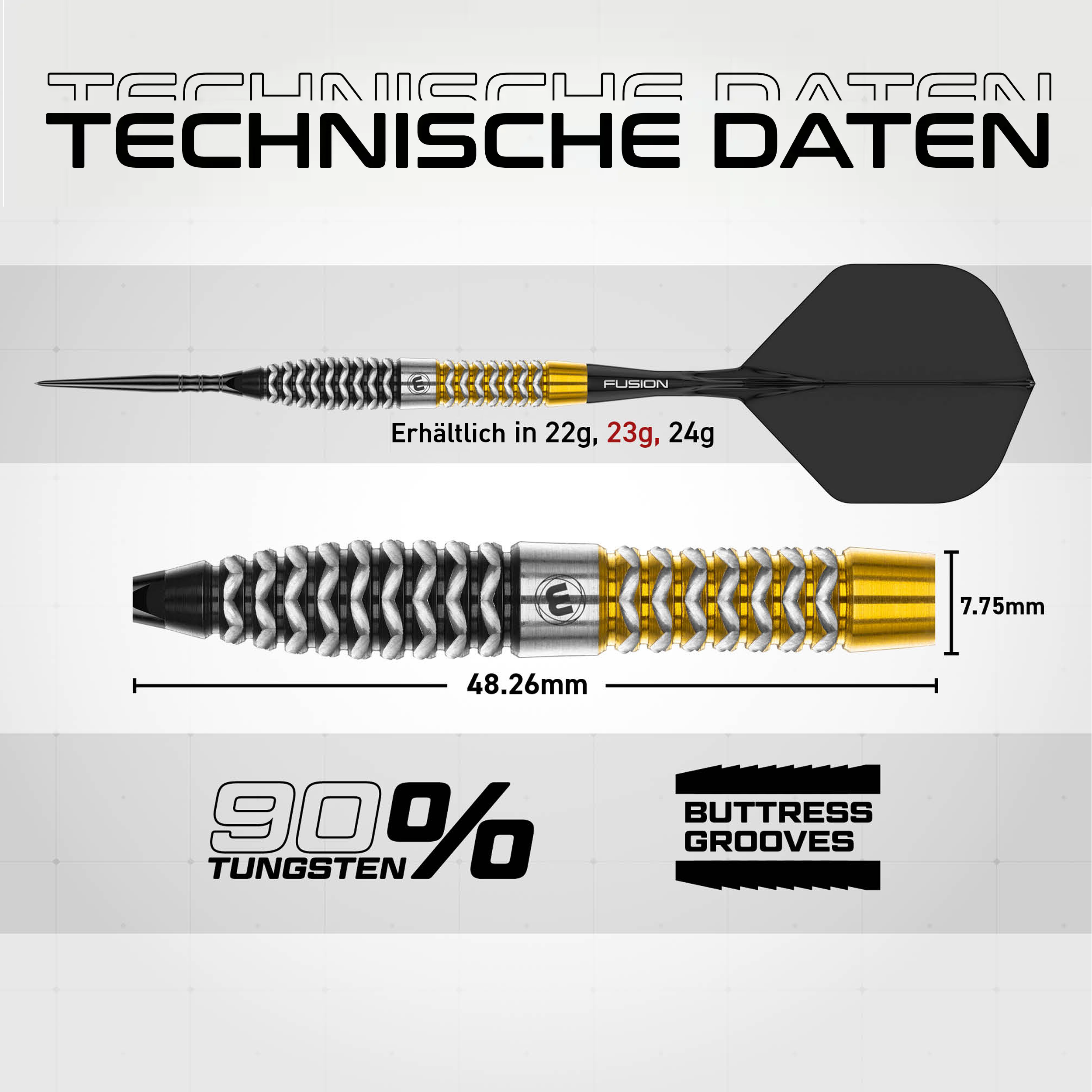 Winmau - Switch Point - Exion Torpedo - Steeldart