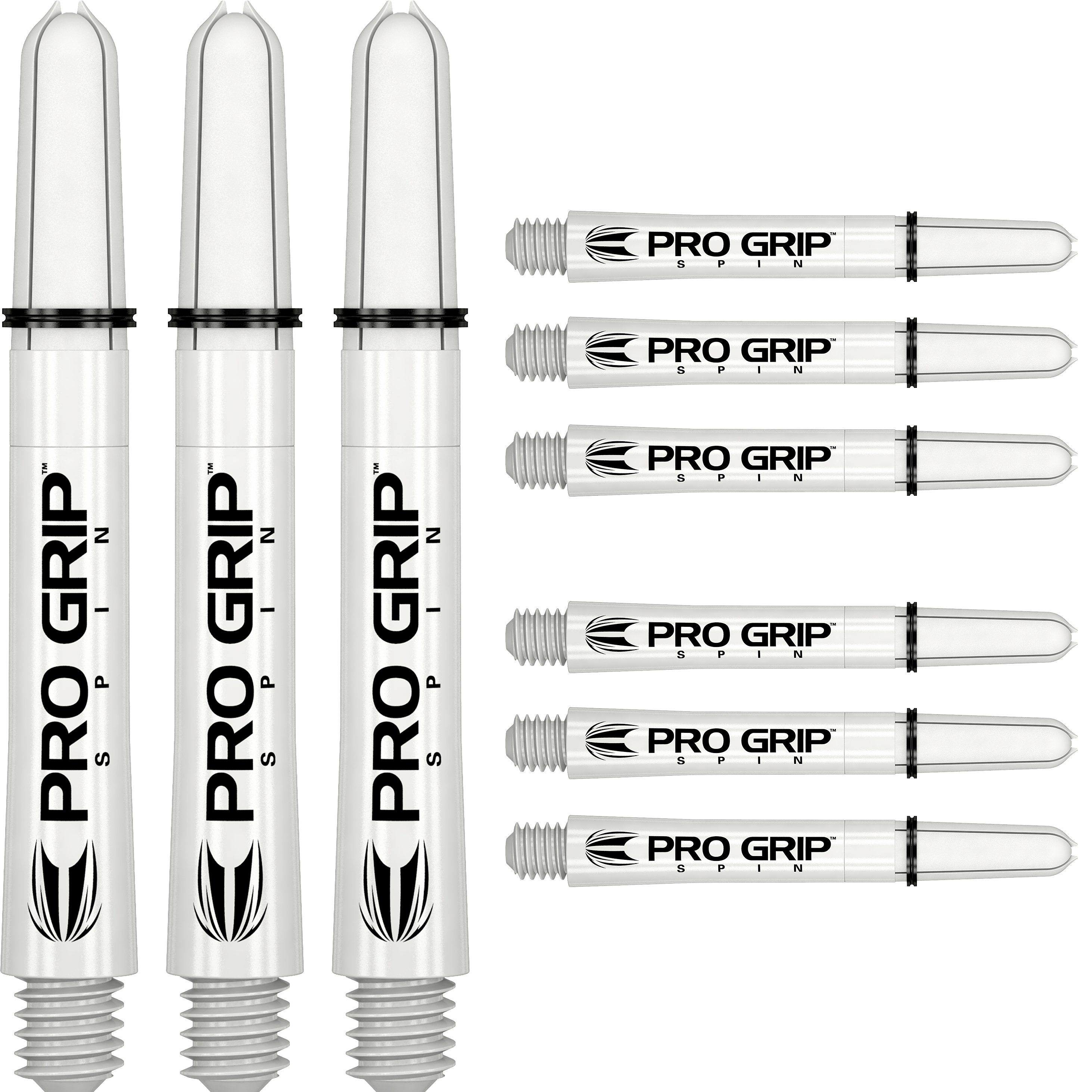 Target - Pro Grip Spin Shaft 3er Set - Weiß Target - Pro Grip Spin Shaft 3er Set - Weiß