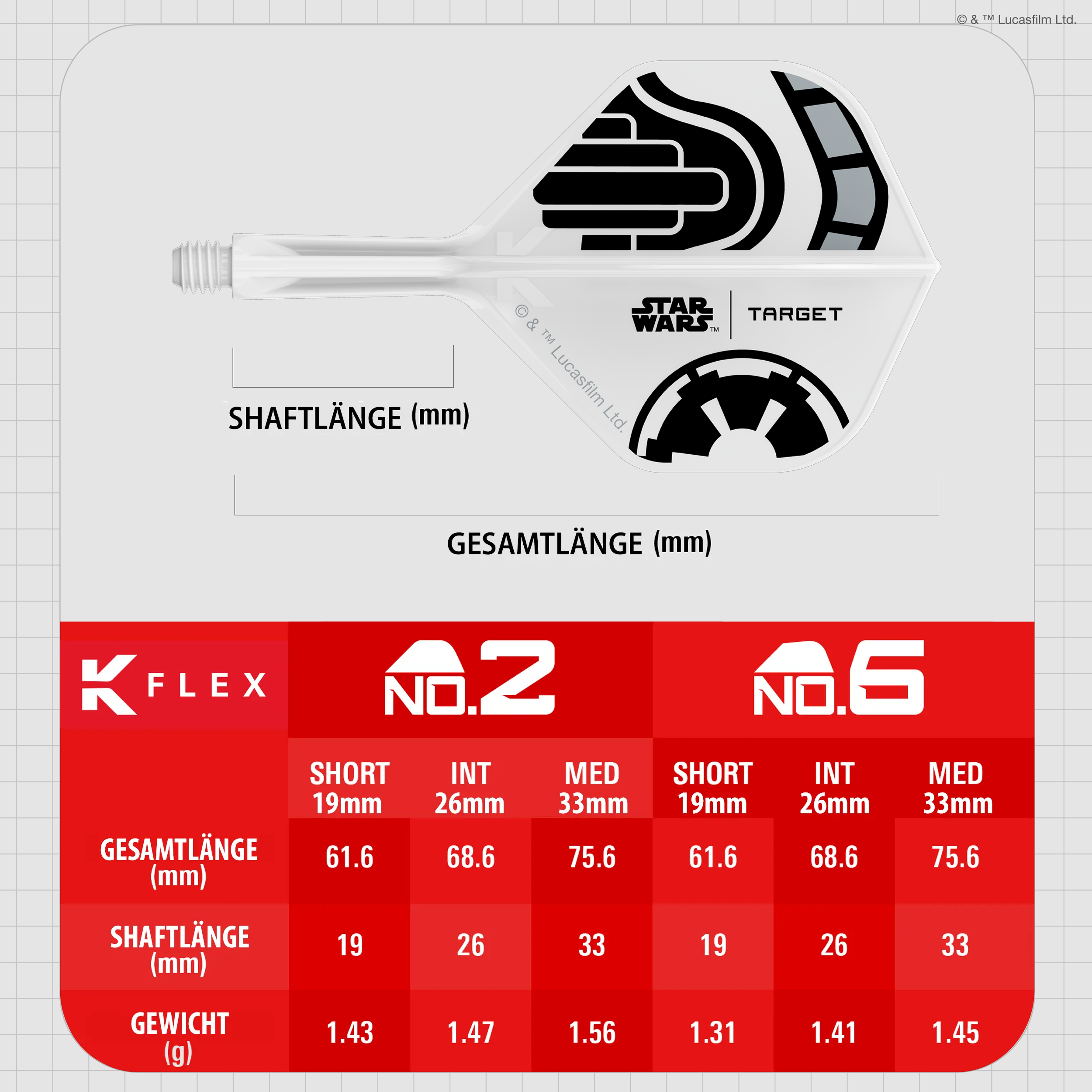 Target - K-Flex Flightsystem Star Wars Storm Trooper - No2 Target - K-Flex Flightsystem Star Wars Storm Trooper - No2