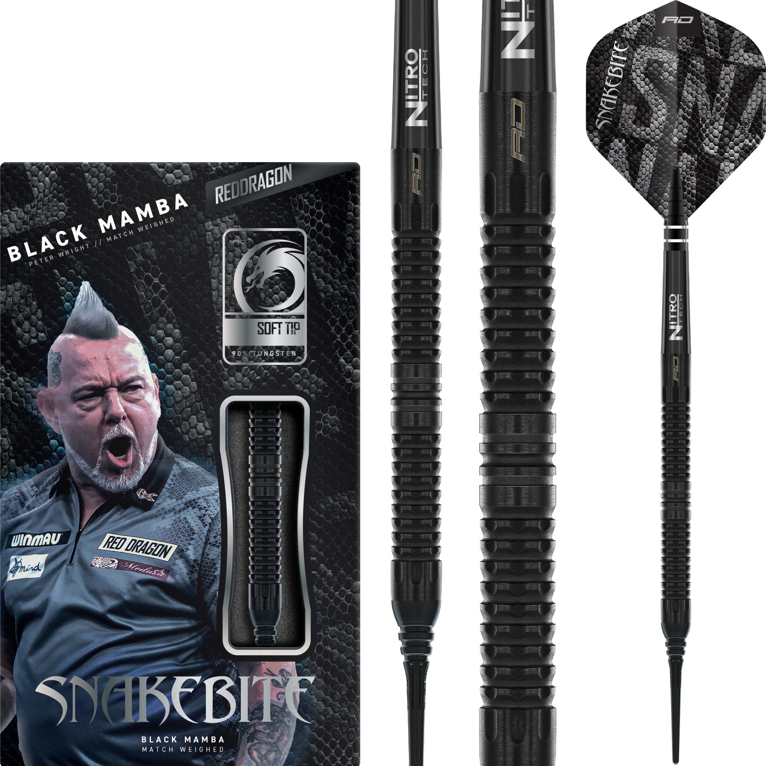 Red Dragon - Peter Wright - Black Mamba - Softdart