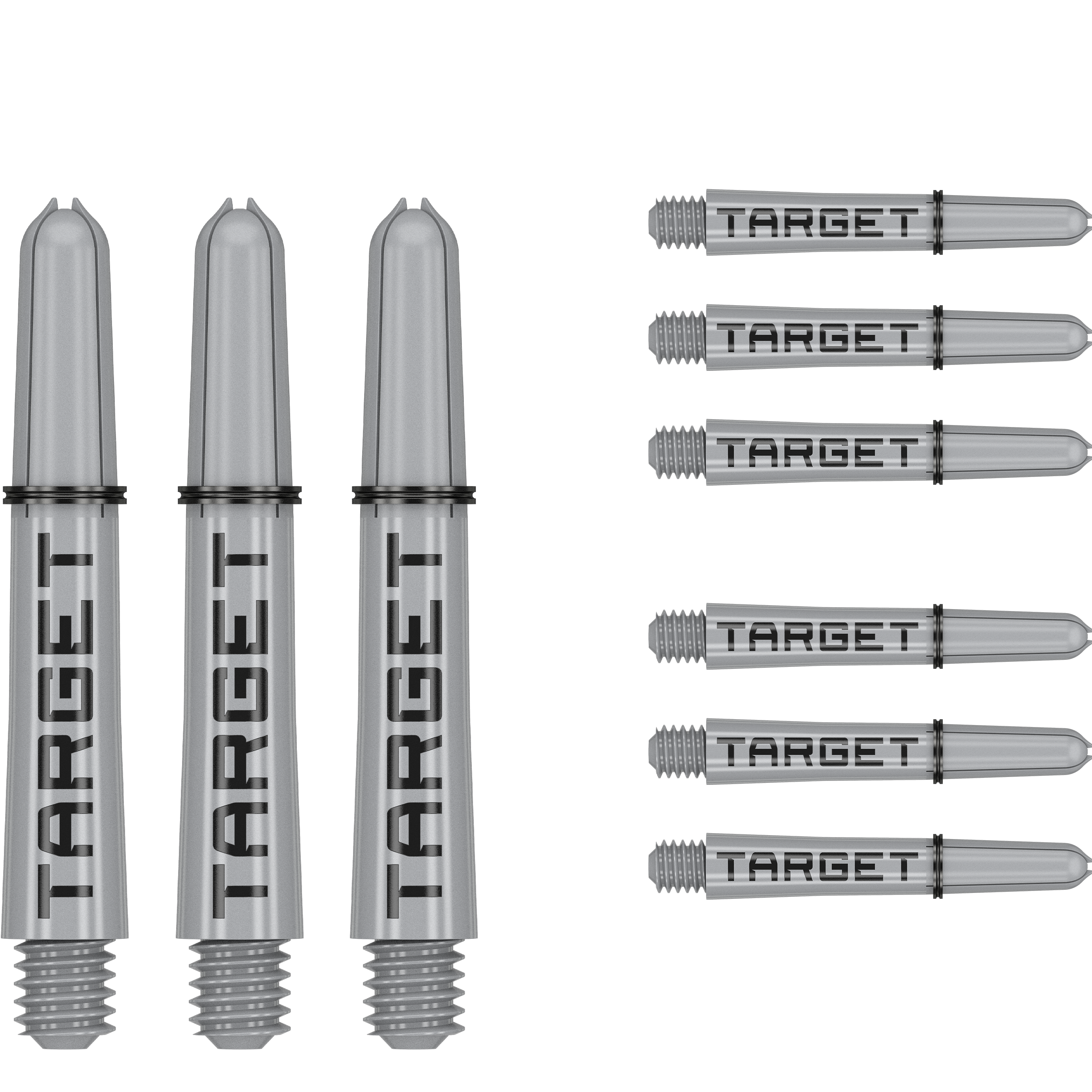 Target - Pro Grip Tag Shaft 3er Set - Grau Target - Pro Grip Tag Shaft 3er Set - Grau