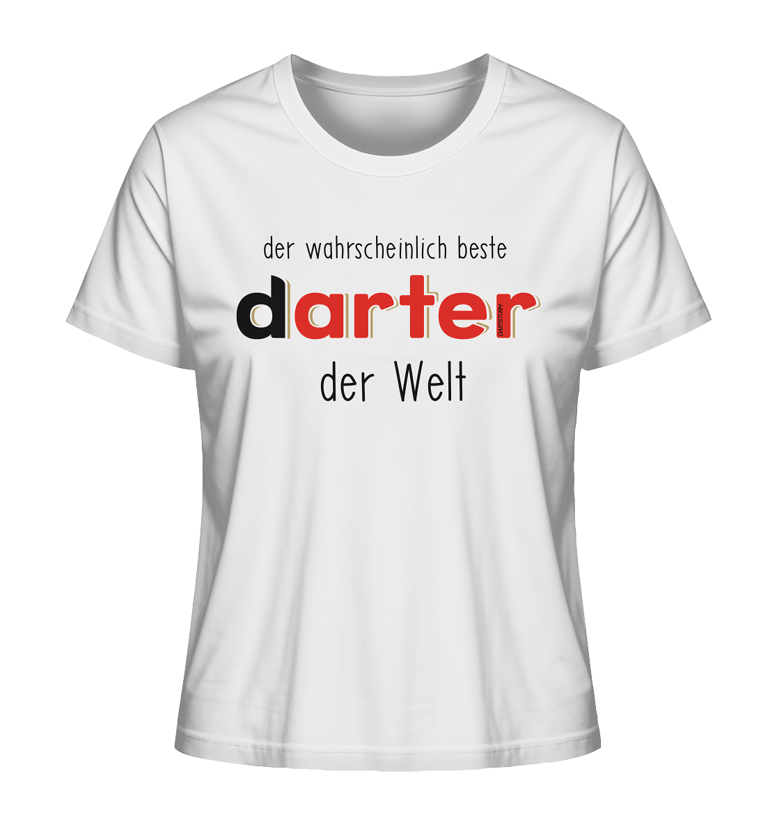 DartSturm - Der wahrscheinlich beste darter der Welt Schwarz - Ladies Organic Shirt DartSturm - Der wahrscheinlich beste darter der Welt Schwarz - Ladies Organic Shirt