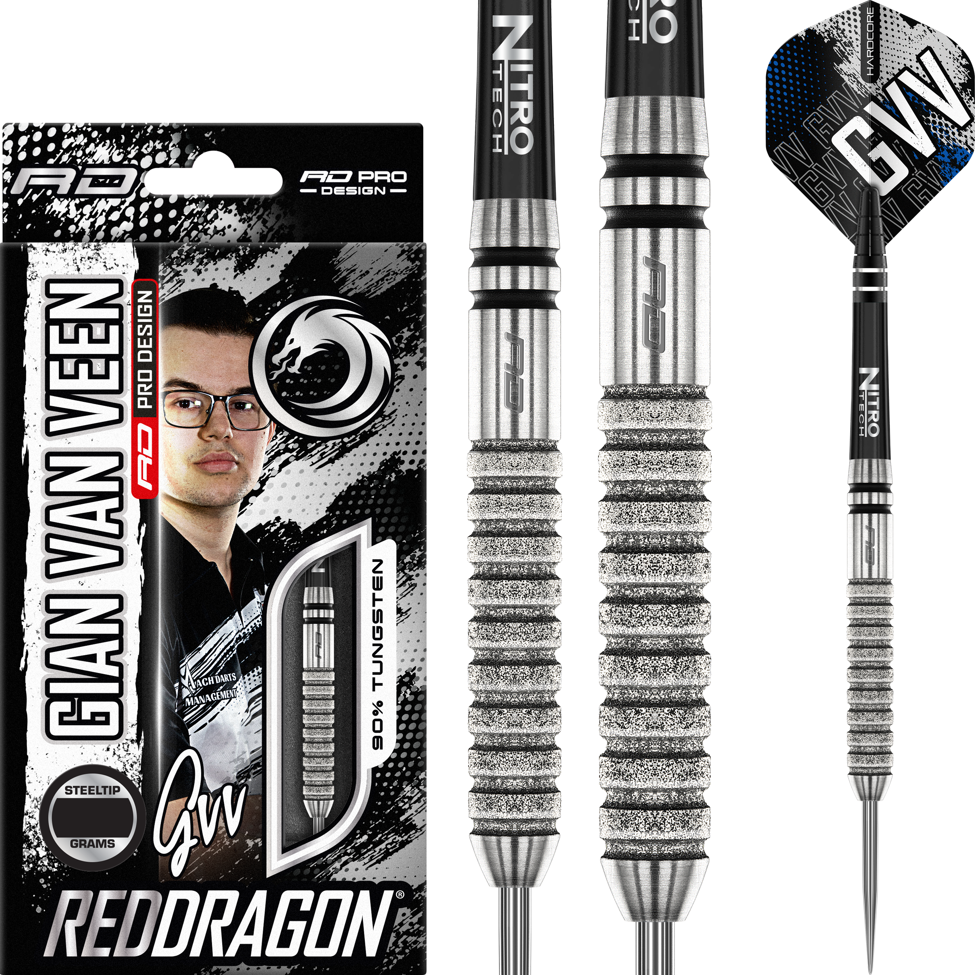 Red Dragon - Gian van Veen Tour Edition - Steeldart Red Dragon - Gian van Veen Tour Edition - Steeldart
