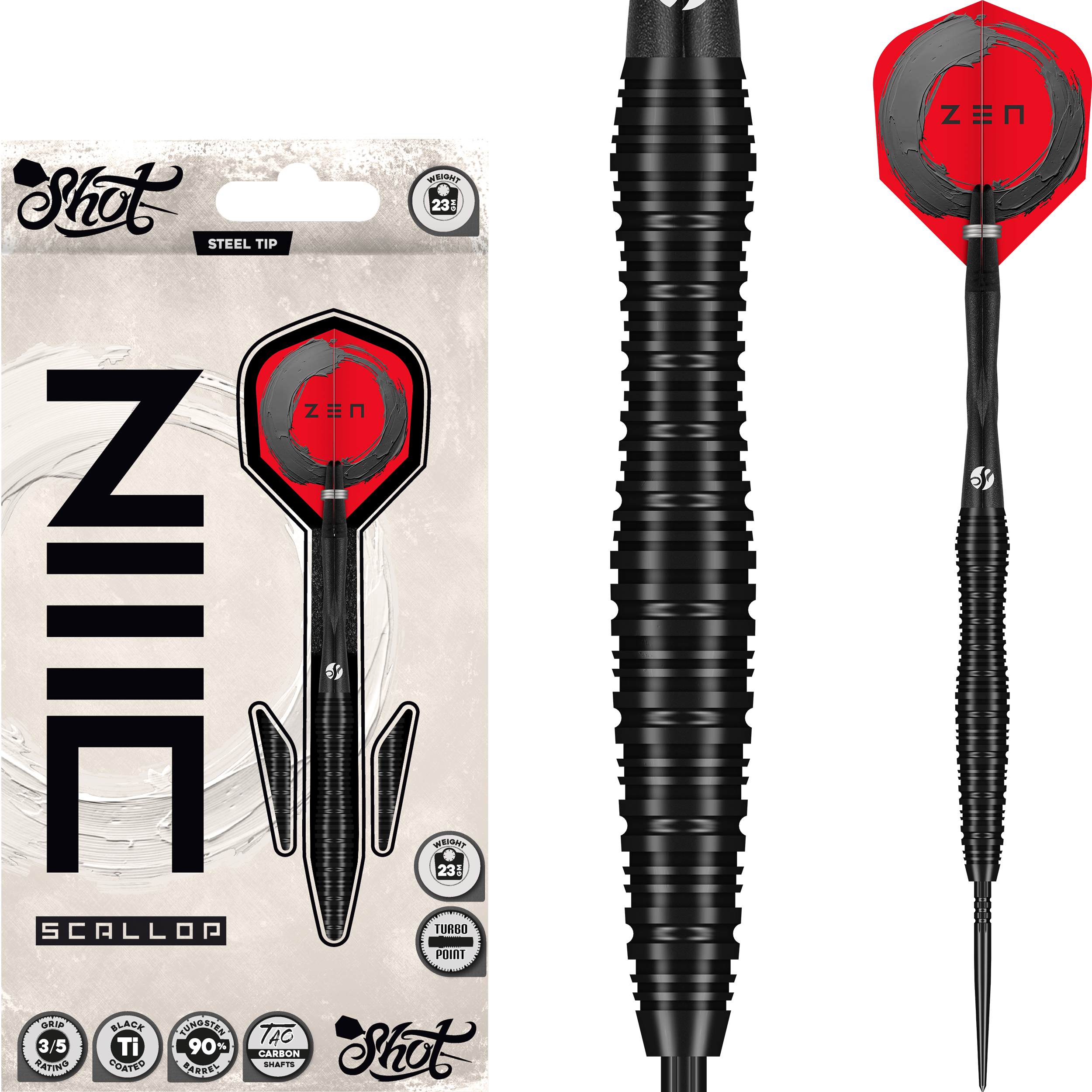 Shot - Turbo Point - Zen Scallop - Steeldart Shot - Turbo Point - Zen Scallop - Steeldart