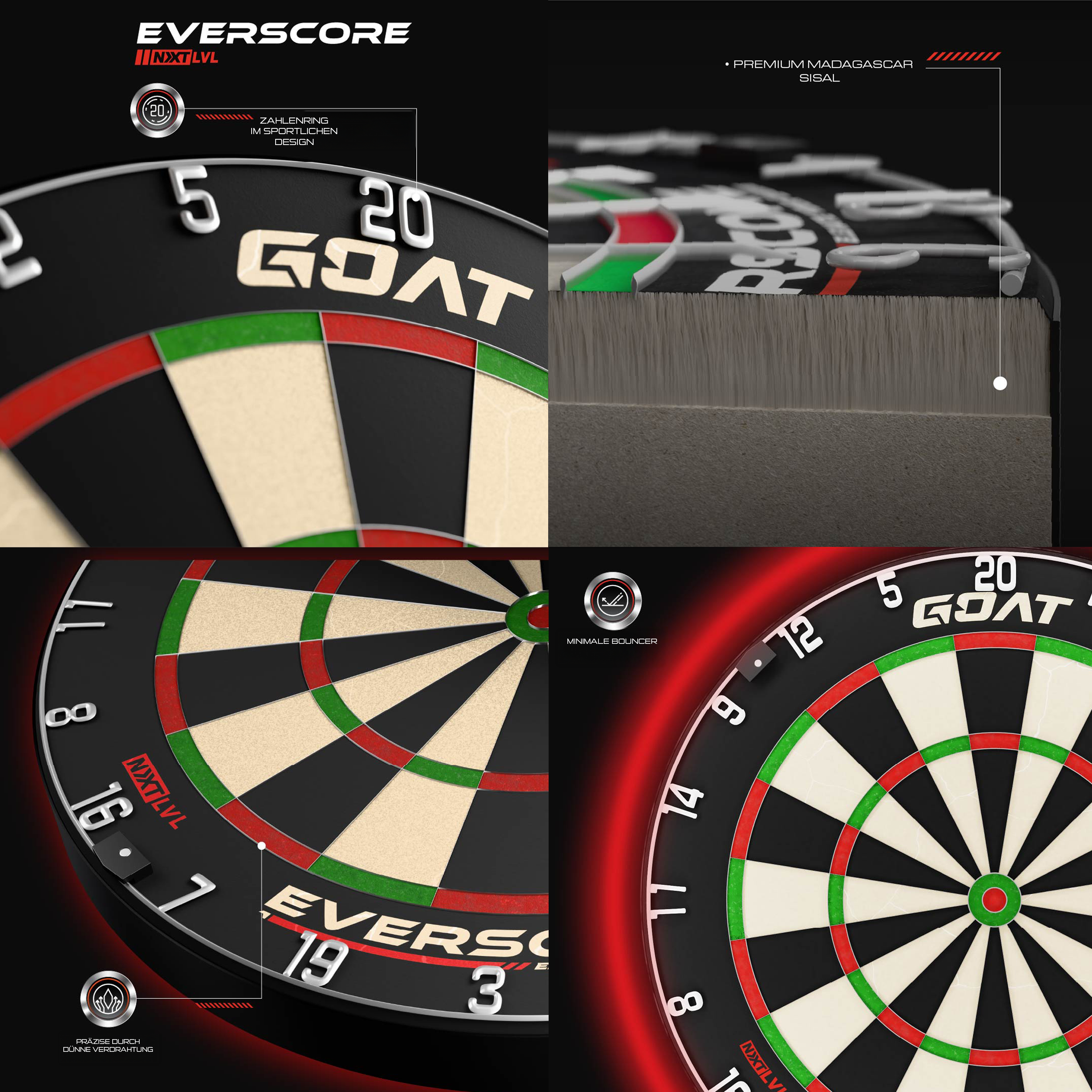 GOAT - Everscore NXT LVL Dartboard GOAT - Everscore NXT LVL Dartboard