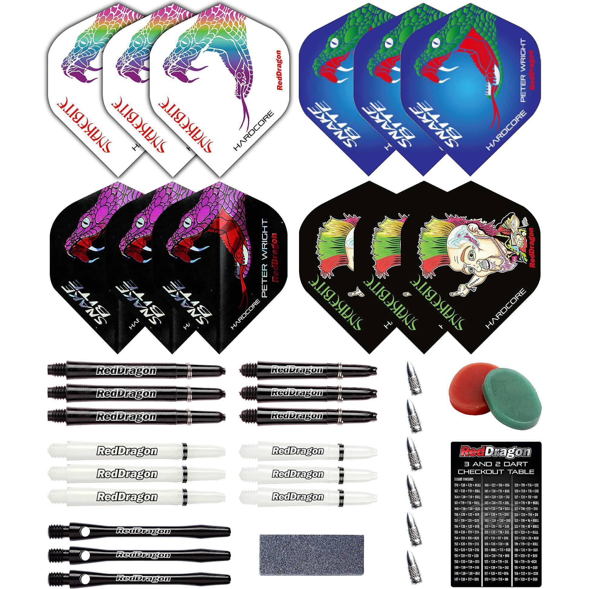 Red-Dragon-Peter-Wright-Snakebite-Zubehor-Pack Red Dragon - Peter Wright Snakebite Zubehör Pack