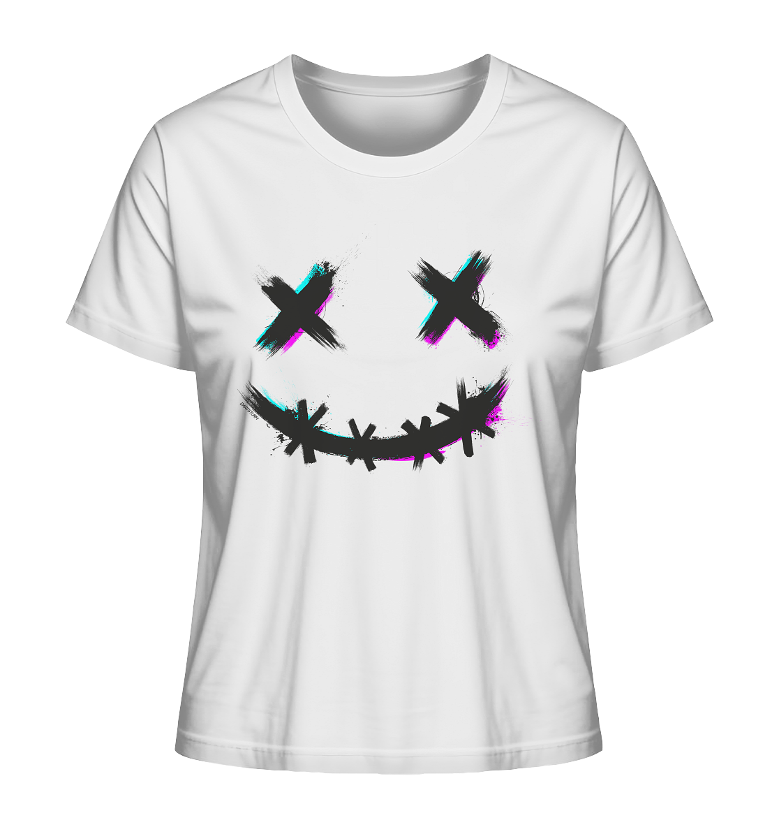 DartSturm - Scary Smile Schwarz - Ladies Organic Shirt DartSturm - Scary Smile Schwarz - Ladies Organic Shirt