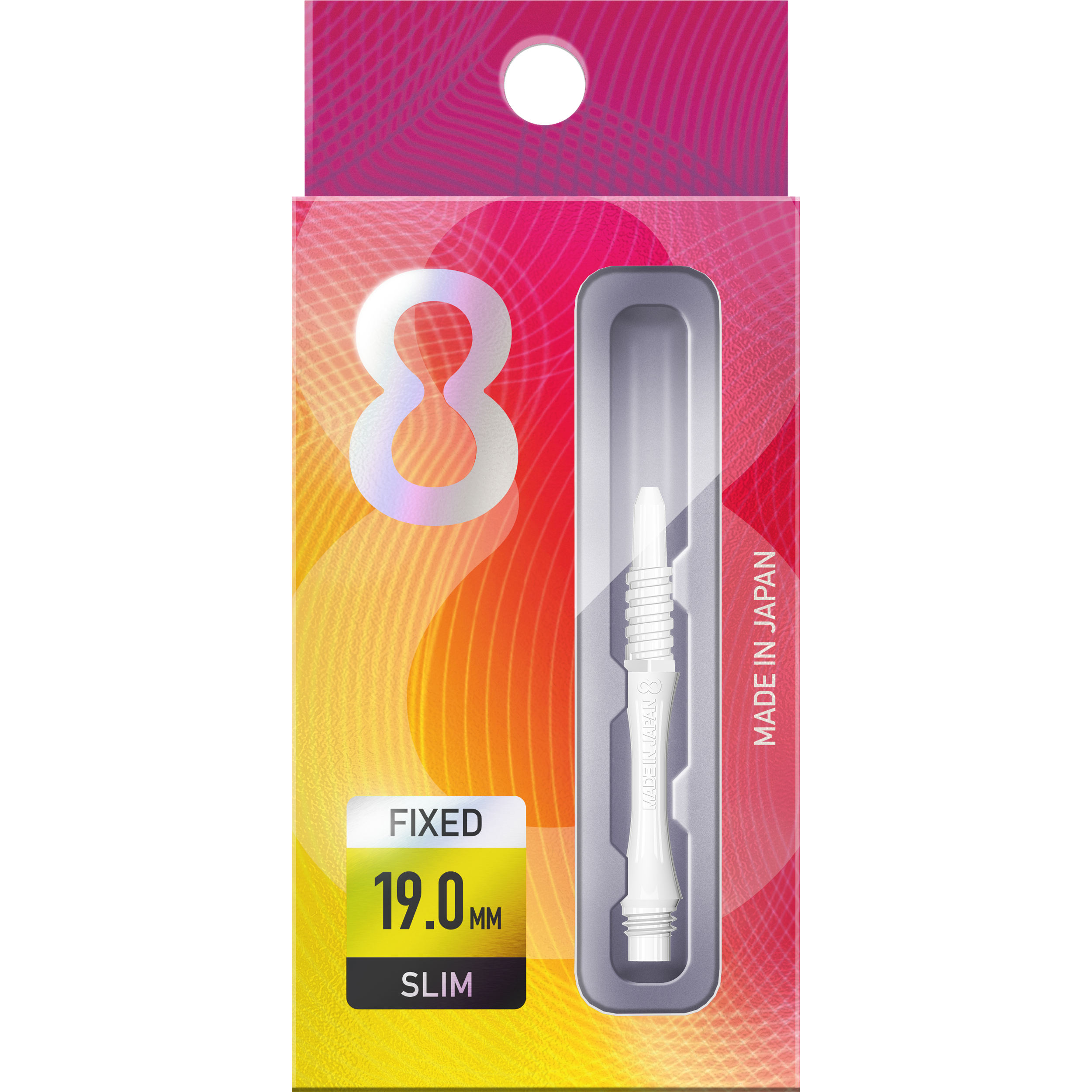 8 Flight - Slim Fixed Shaft - Weiß