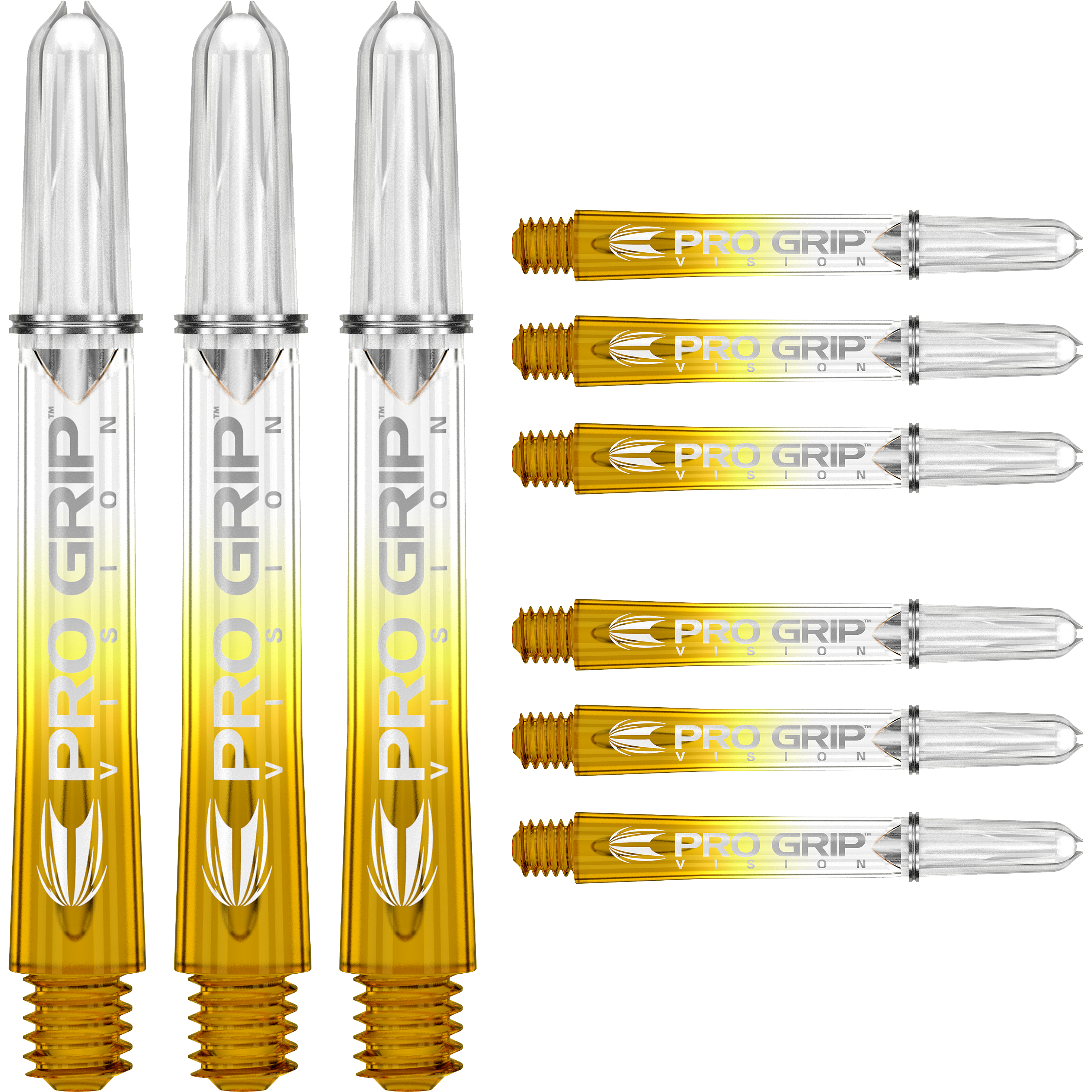 Target - Pro Grip Vision Shaft 3er Set - Gelb Target - Pro Grip Vision Shaft 3er Set - Gelb