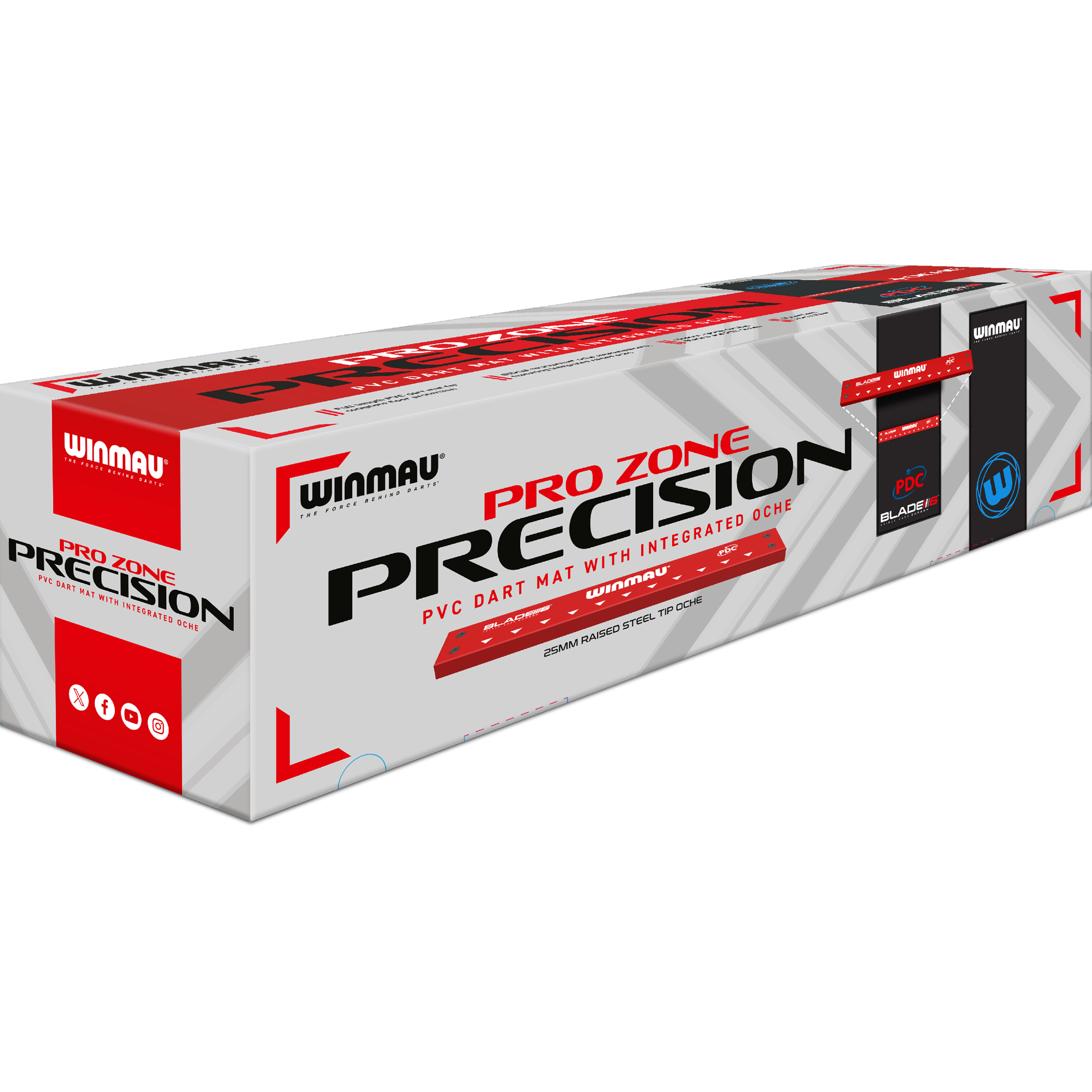 Winmau - Pro Zone Precision Dartmatte mit Oche Winmau - Pro Zone Precision Dartmatte mit Oche