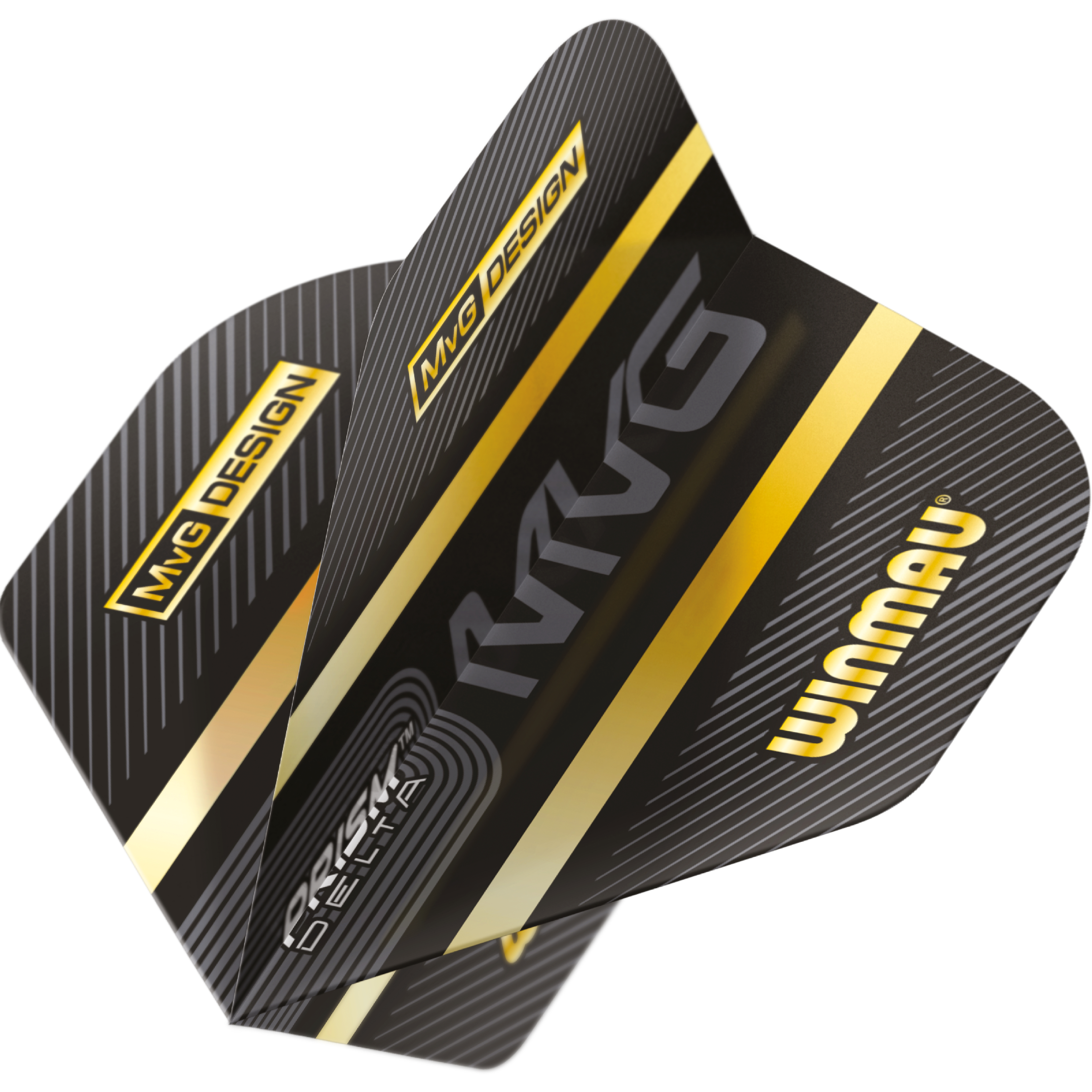 Winmau-Michael-van-Gerwen-Logo-Stripe-Flight-Standard-Gold-Dynamisch Winmau - Michael van Gerwen Logo Stripe Flight - Standard