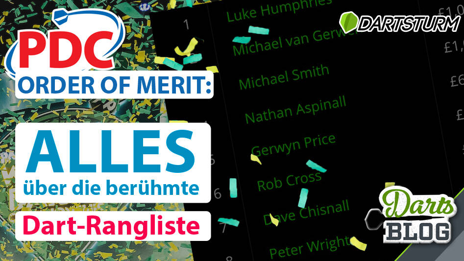 PDC Order of Merit: alles über die berühmte Dart-Rangliste