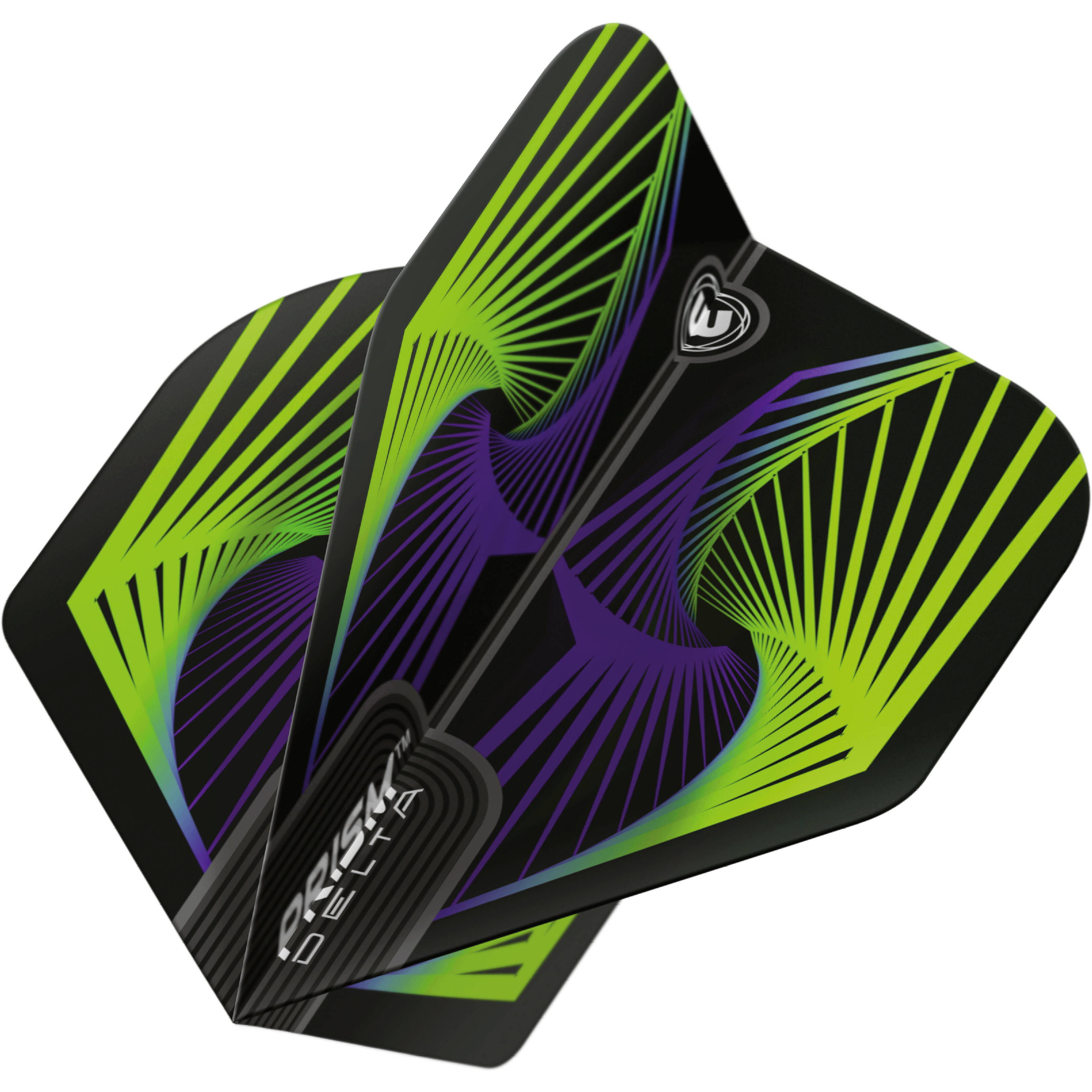 Winmau-Prism-Zeta-Wing-Flight-Standard-Grun-Dynamisch Winmau - Prism Zeta Wing Flight - Standard