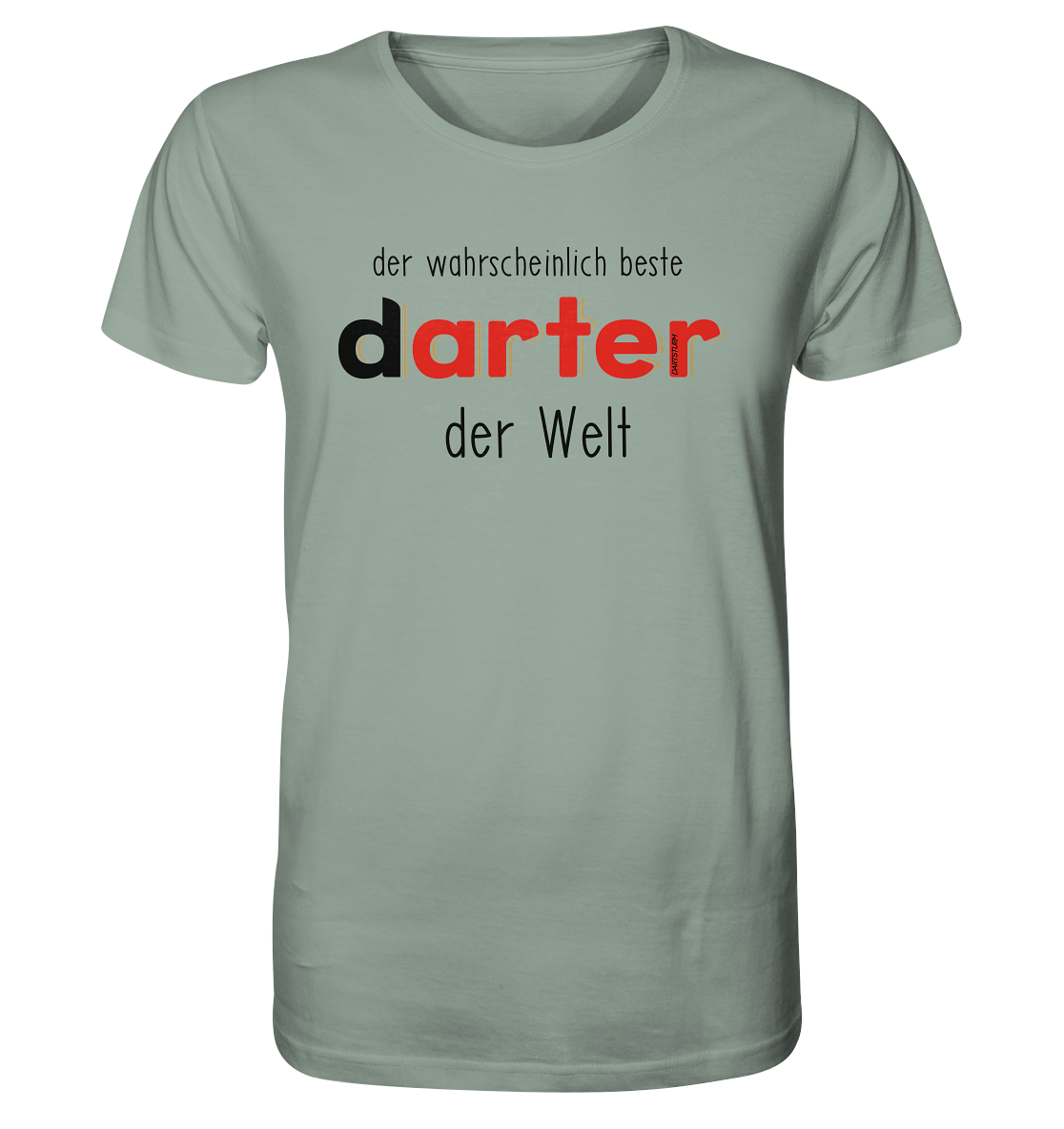 DartSturm - Der wahrscheinlich beste darter der Welt Schwarz - Organic Shirt