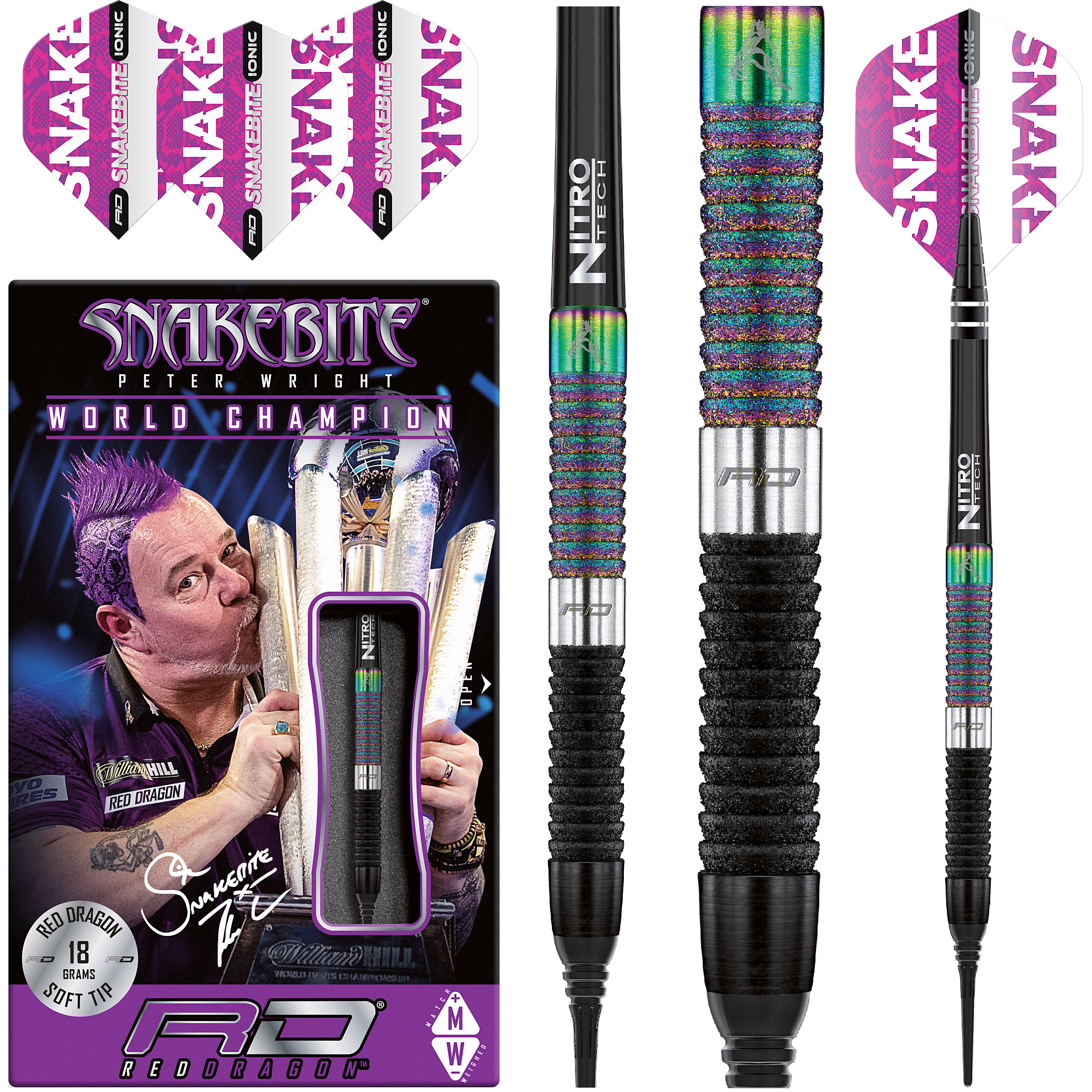 Red-Dragon-Peter-Wright-World-Champion-Diamond-Softdart-Collage Red Dragon - Peter Wright World Champion Diamond - Softdart