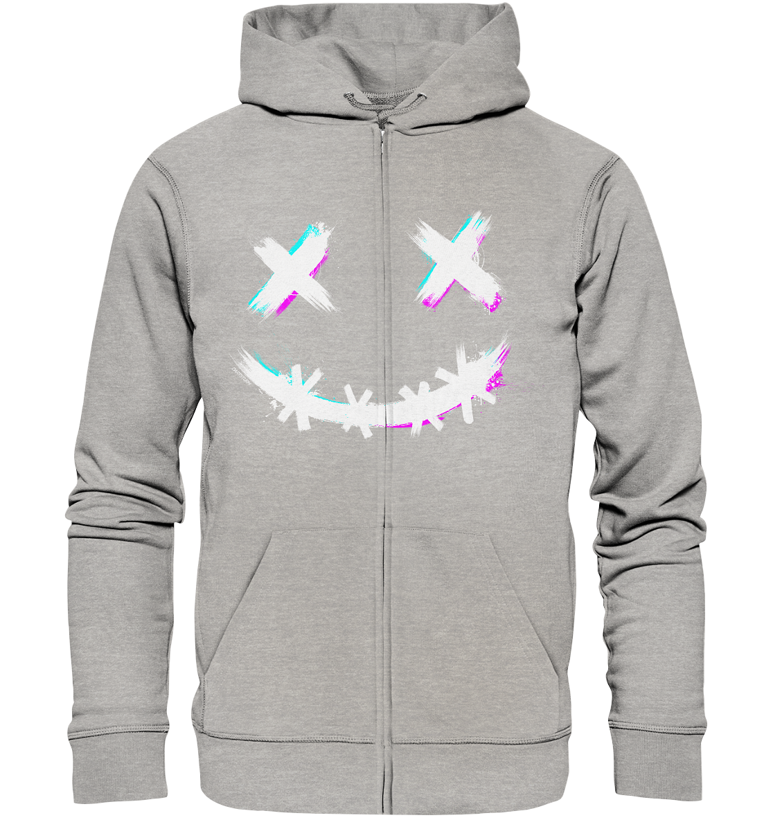 DartSturm - Scary Smile - Weiß - Organic Zipper DartSturm - Scary Smile - Weiß - Organic Zipper