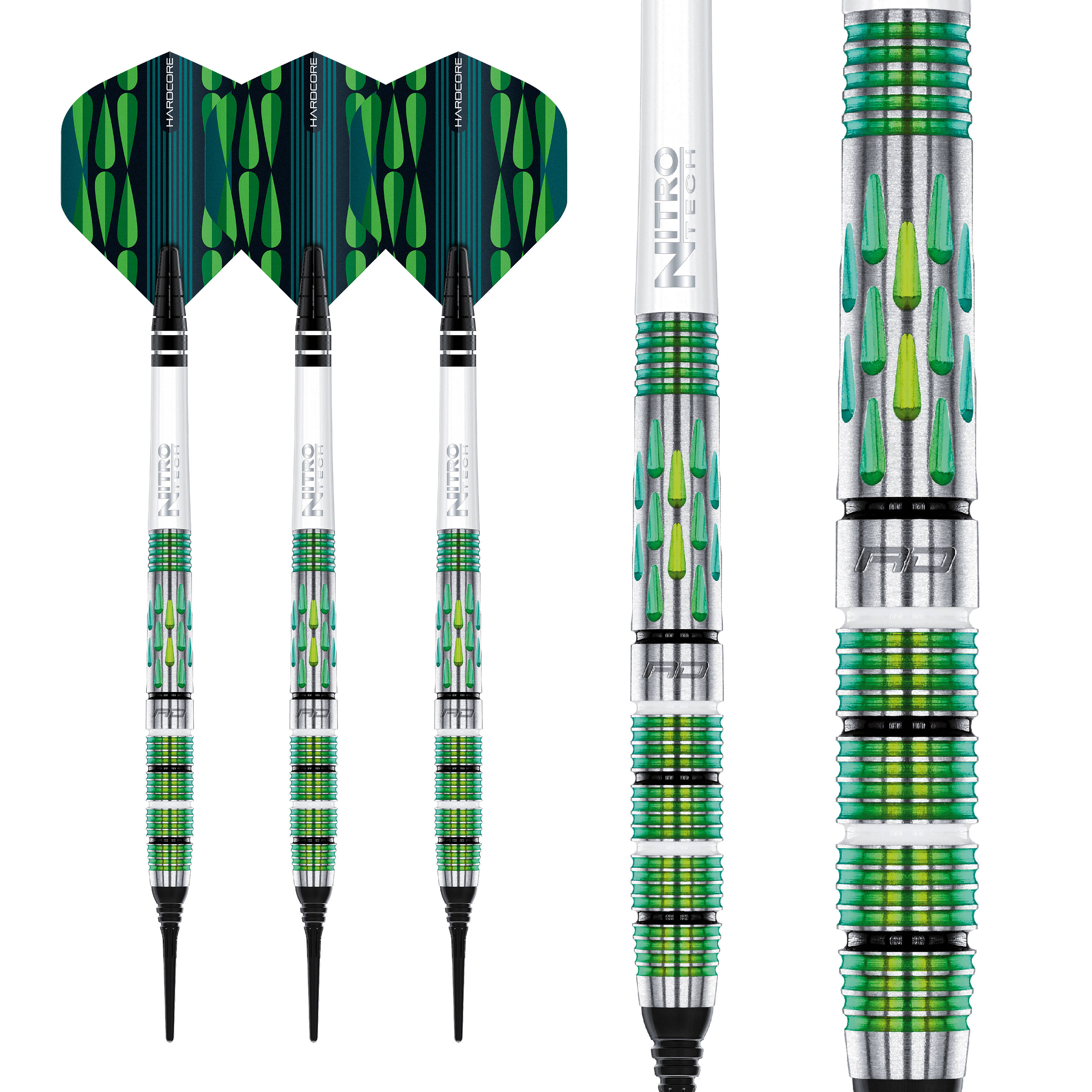 Red-Dragon-Artura-Green-Softdart-Dart-Details Red Dragon - Artura Green - Softdart