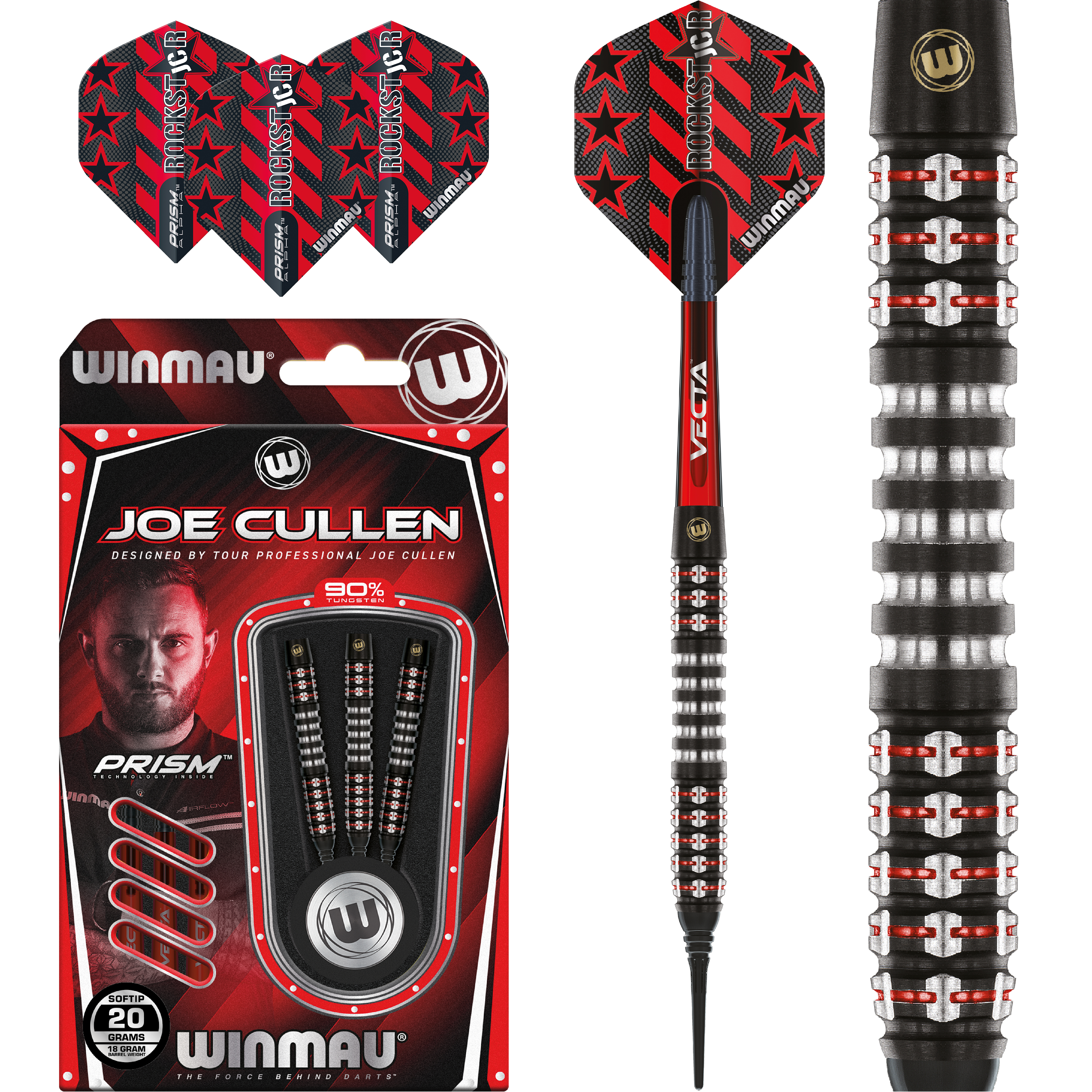 Winmau-Joe-Cullen-Ignition-Softdart-Collage Winmau - Joe Cullen Ignition - Softdart