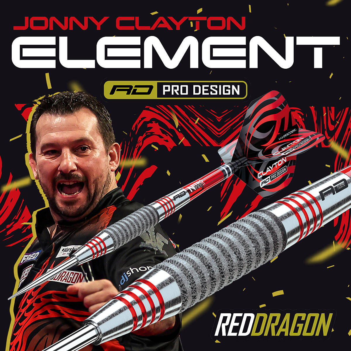 Red-Dragon-Jonny-Clayton-Element-Steeldart-Banner Red Dragon - Jonny Clayton Element - Steeldart