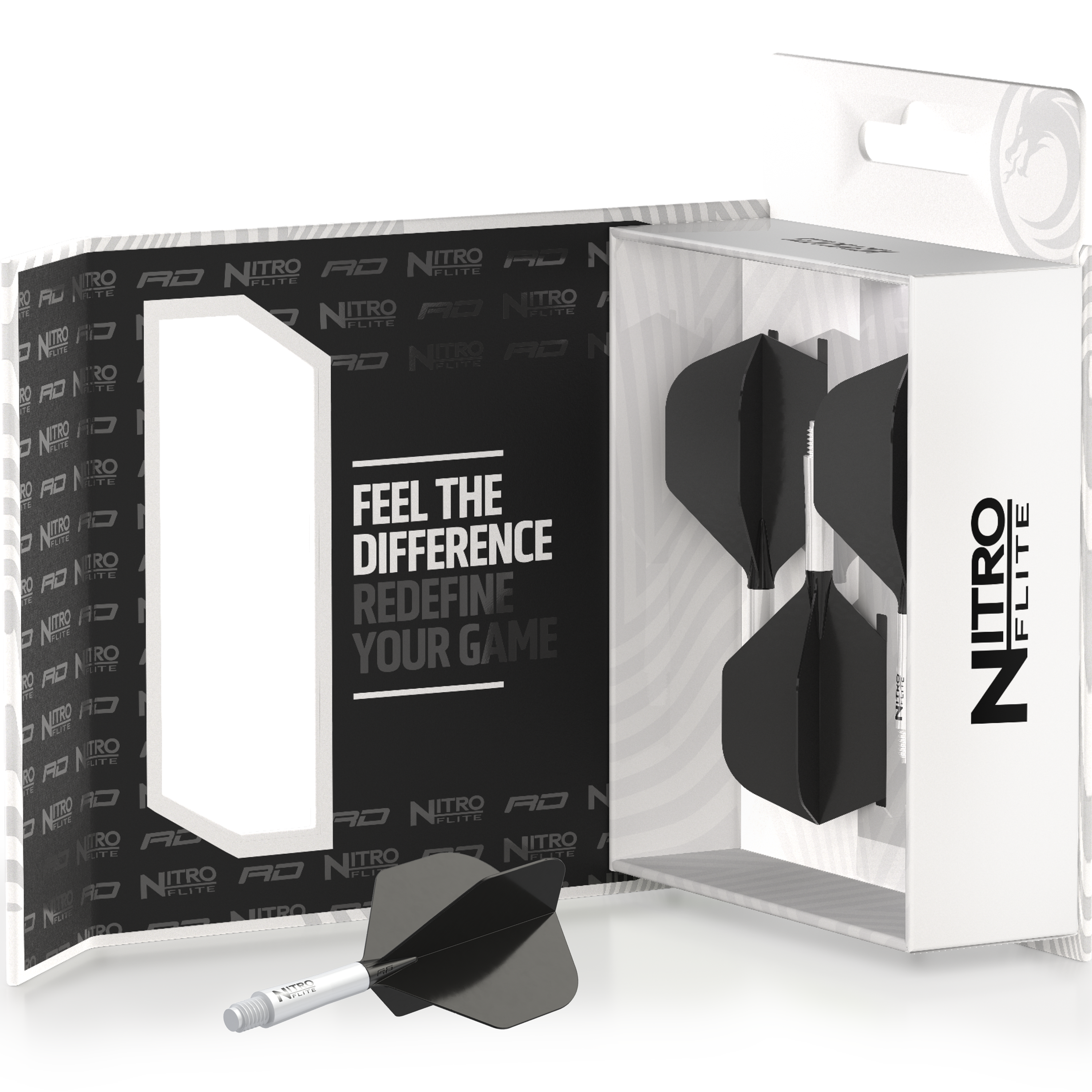 Red Dragon - Nitro Flite Flight Weiß - Schwarz Red Dragon - Nitro Flite Flight Weiß - Schwarz