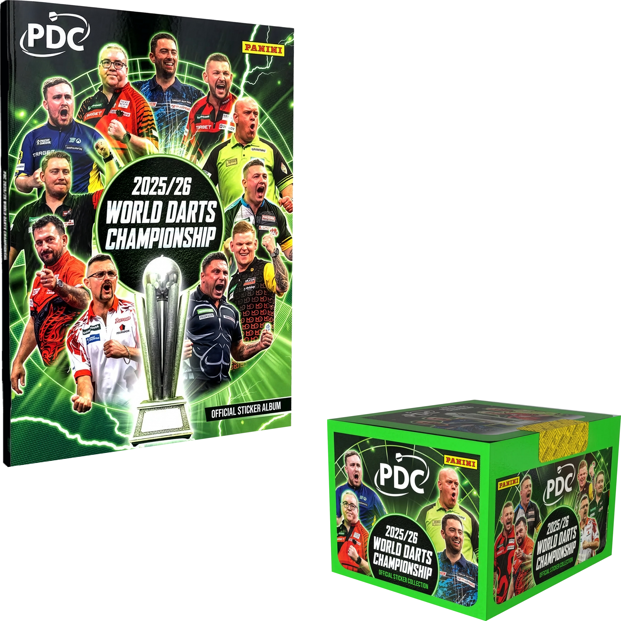 PDC World Darts Championship 2025/26 Sticker Hardcover - Box-Bundle PDC World Darts Championship 2025/26 Sticker Hardcover - Box-Bundle