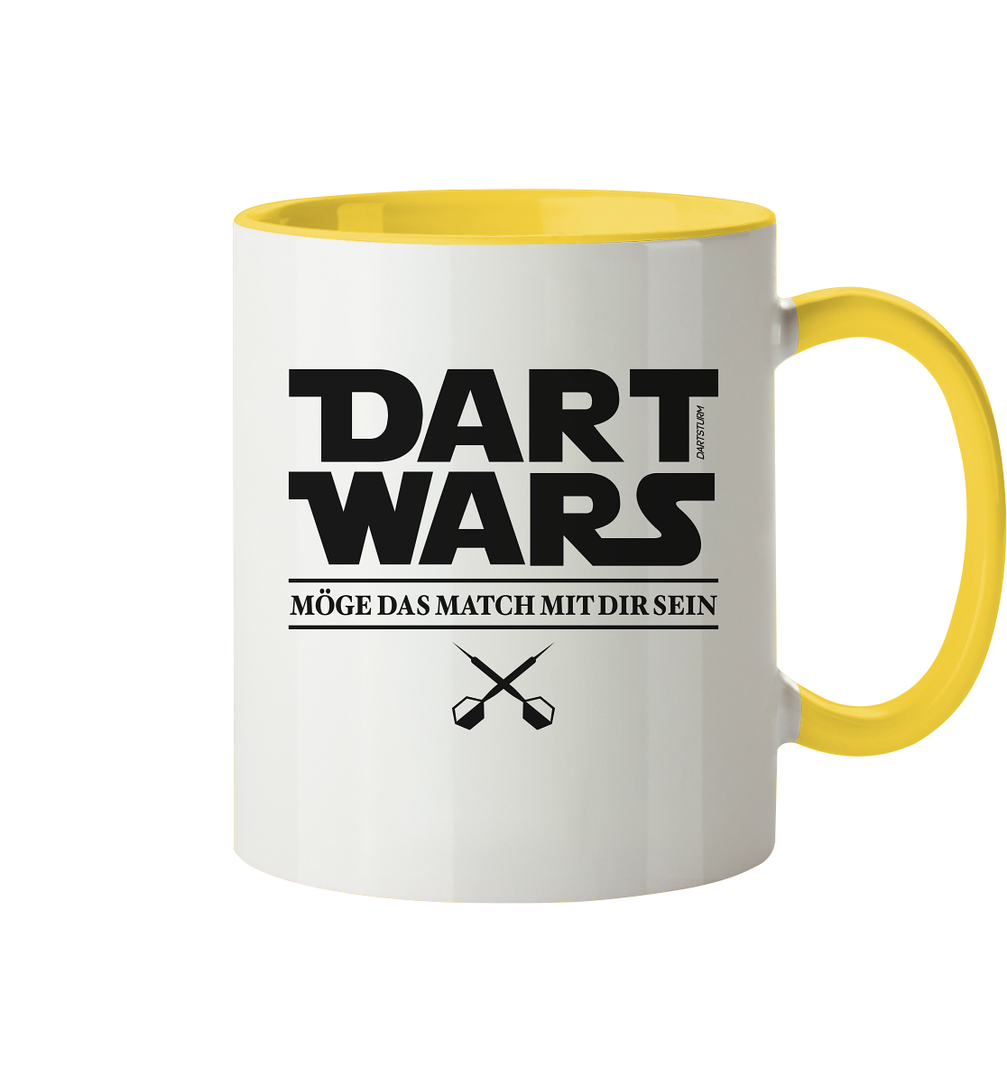 DartSturm - Dart Wars Schwarz - Tasse zweifarbig