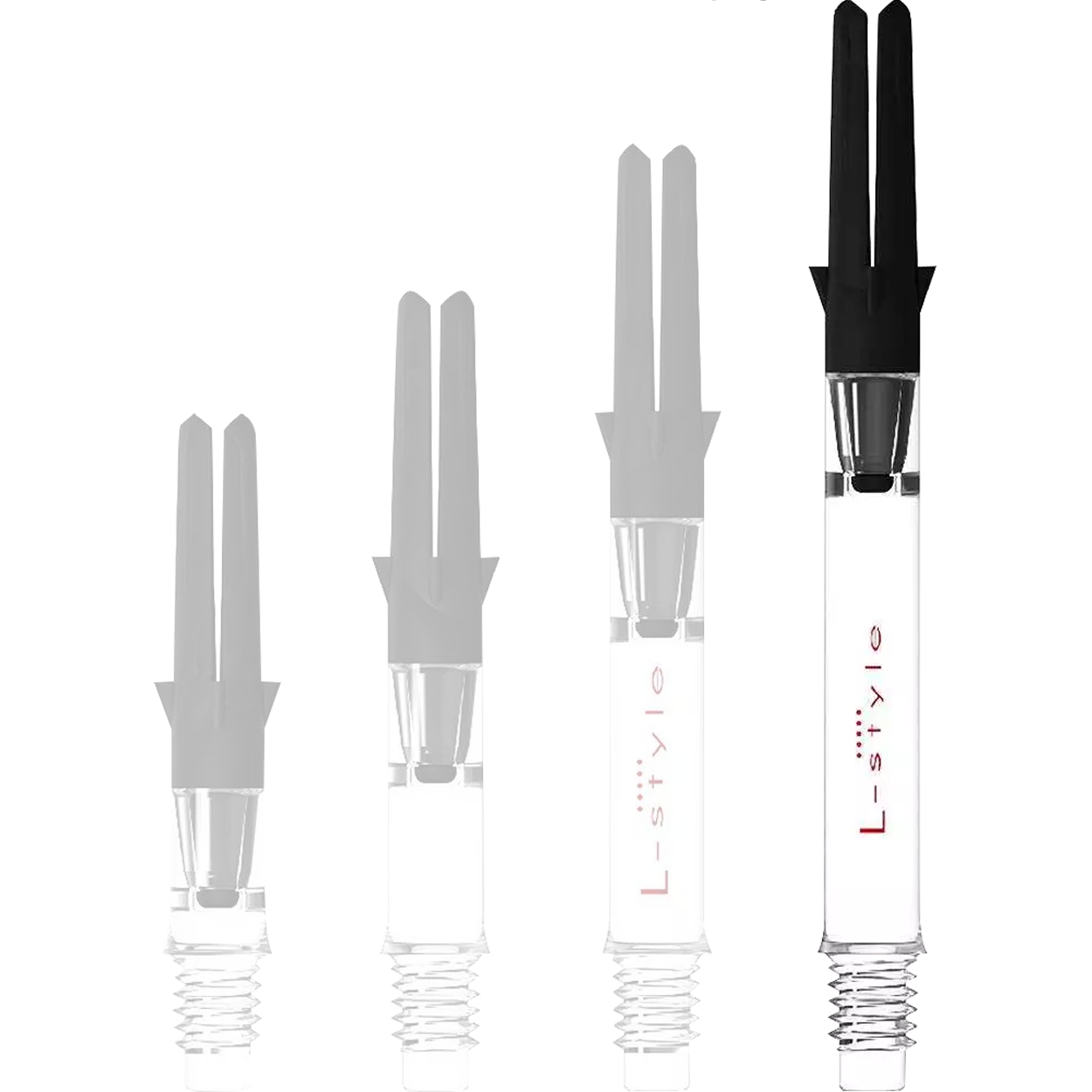 L-Style - Carbon Silent Straight Spinner - Transparent