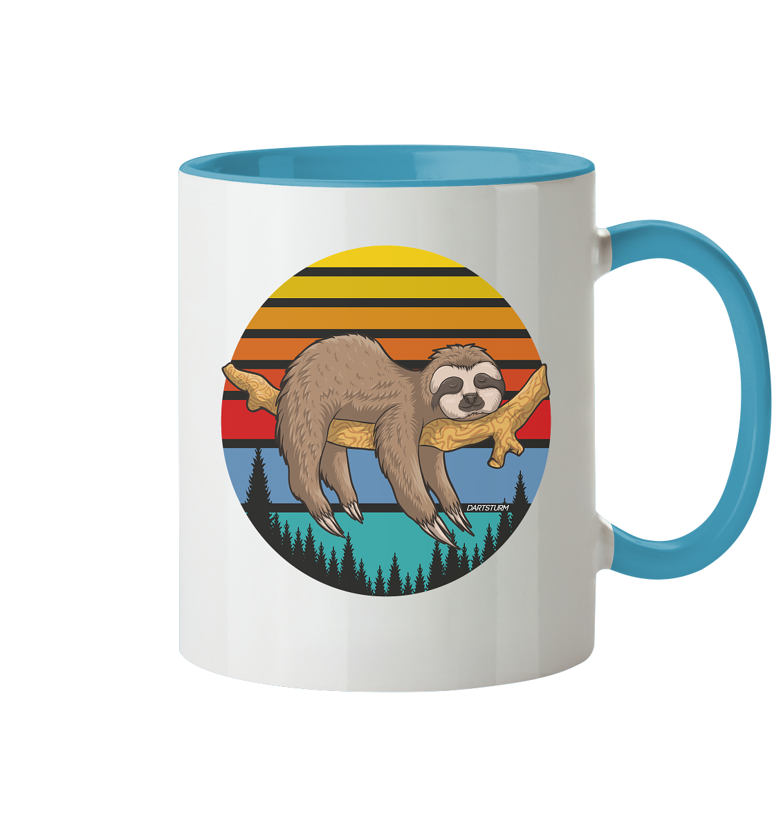 DartSturm - Lazy Sloth - Tasse zweifarbig