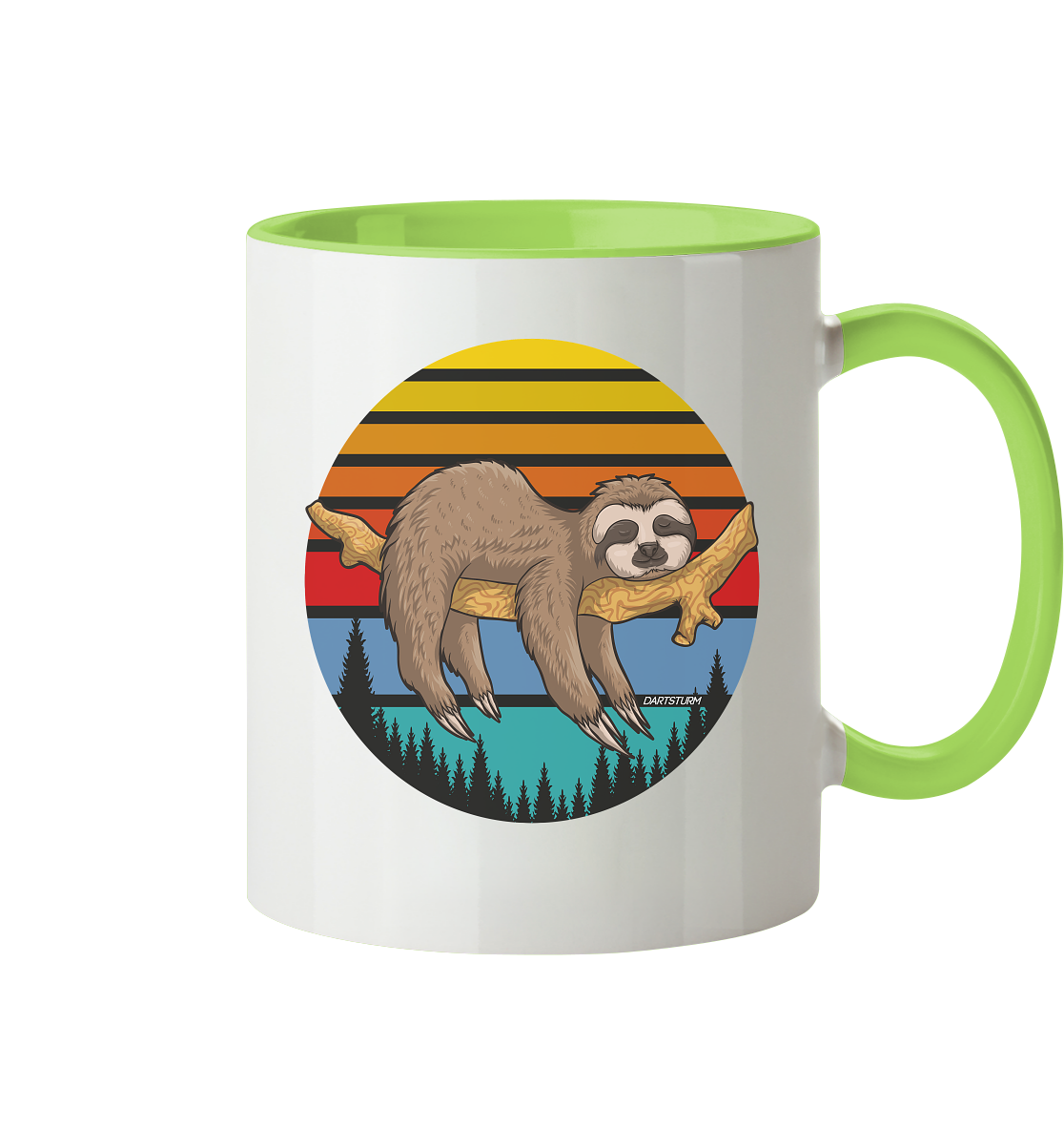 DartSturm - Lazy Sloth - Tasse zweifarbig DartSturm - Lazy Sloth - Tasse zweifarbig