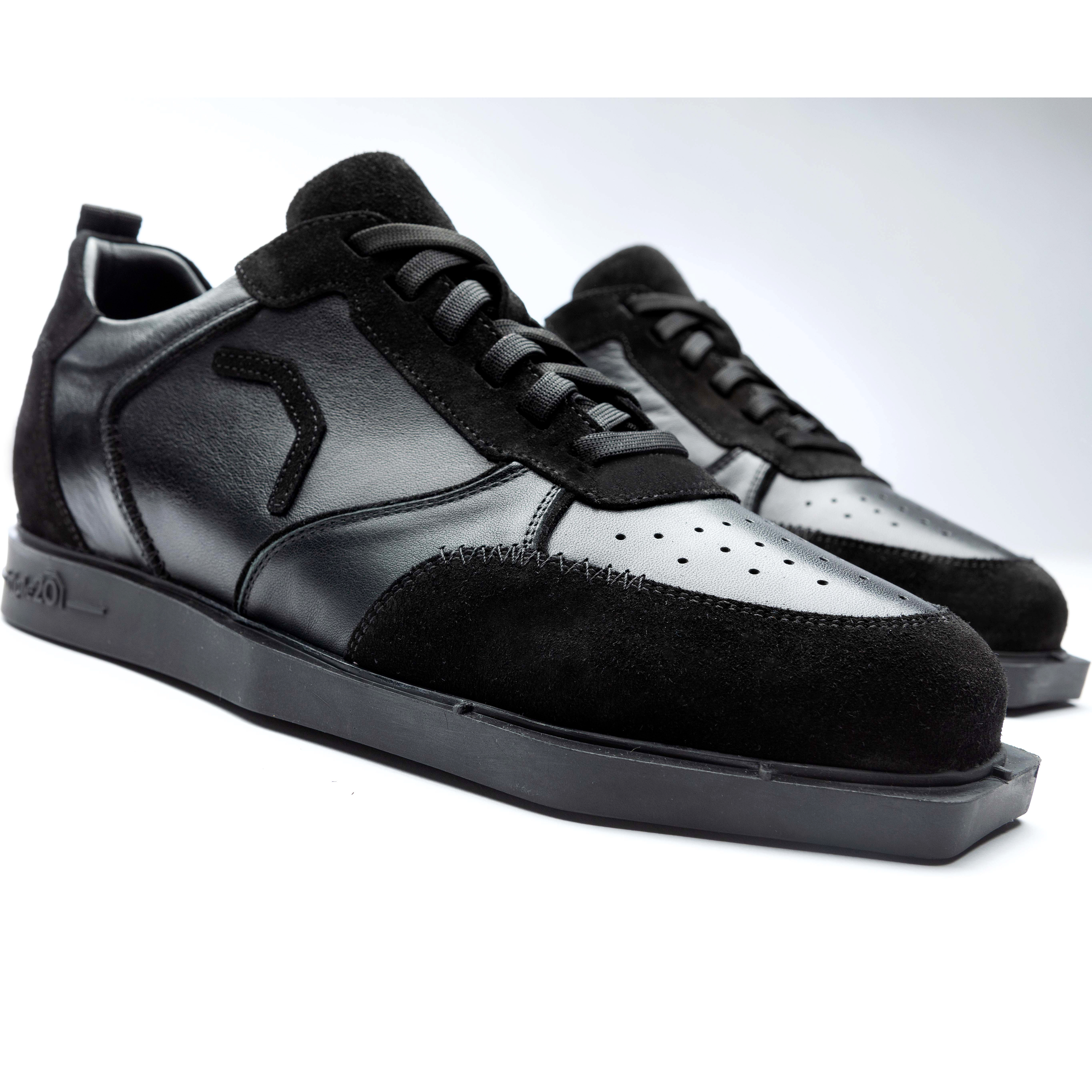 Triple20-Dartsshoes-Leder-Schwarz-Schwarz-Dynamisch Triple20 Dartsshoes - Leder Schwarz/Schwarz