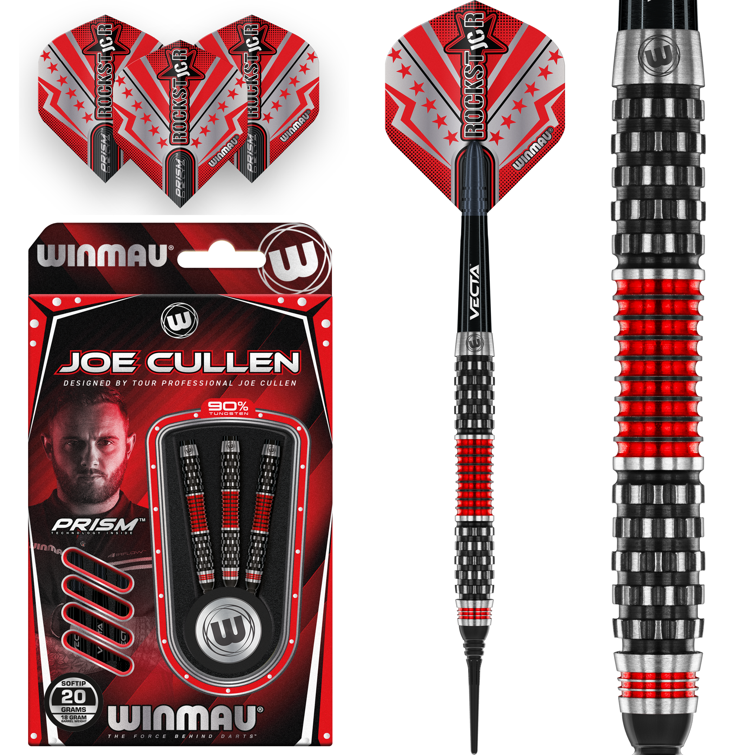 Winmau - Joe Cullen Rockstar Series - Softdart Winmau - Joe Cullen Rockstar Series - Softdart