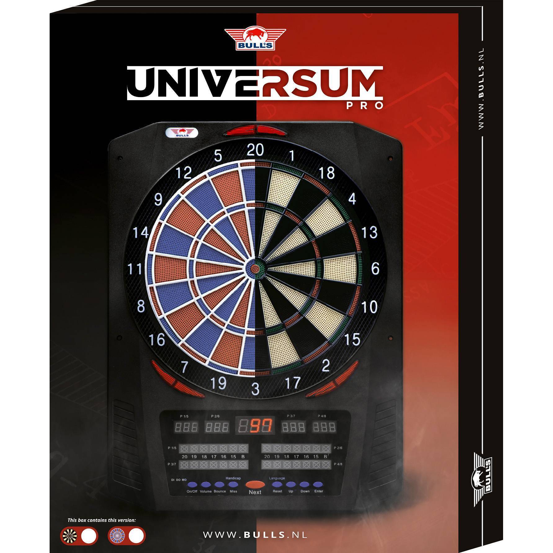 Bull-s-NL-Universum-Pro-Softdartboard-Verpackung Bull's NL - Universum Pro - Softdartboard