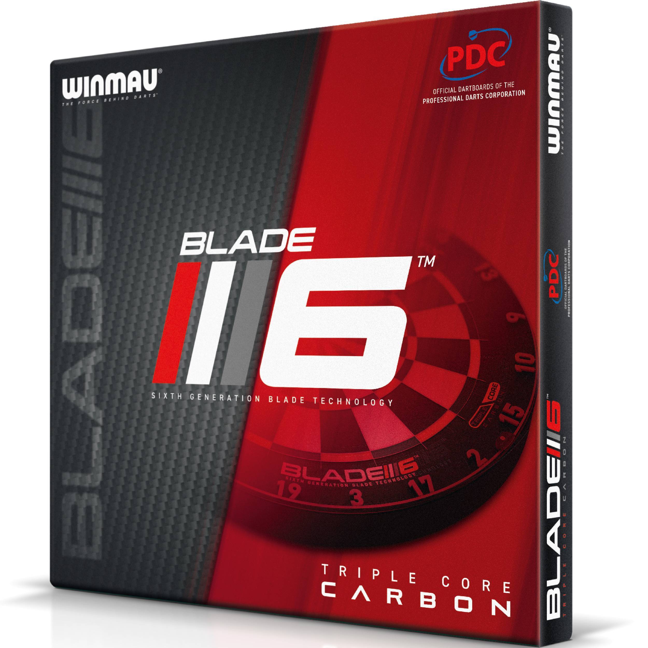 Winmau-Blade-6-Triplecore-PDC-Dartboard-Verpackung Winmau - Blade 6 Triple Core Dartboard