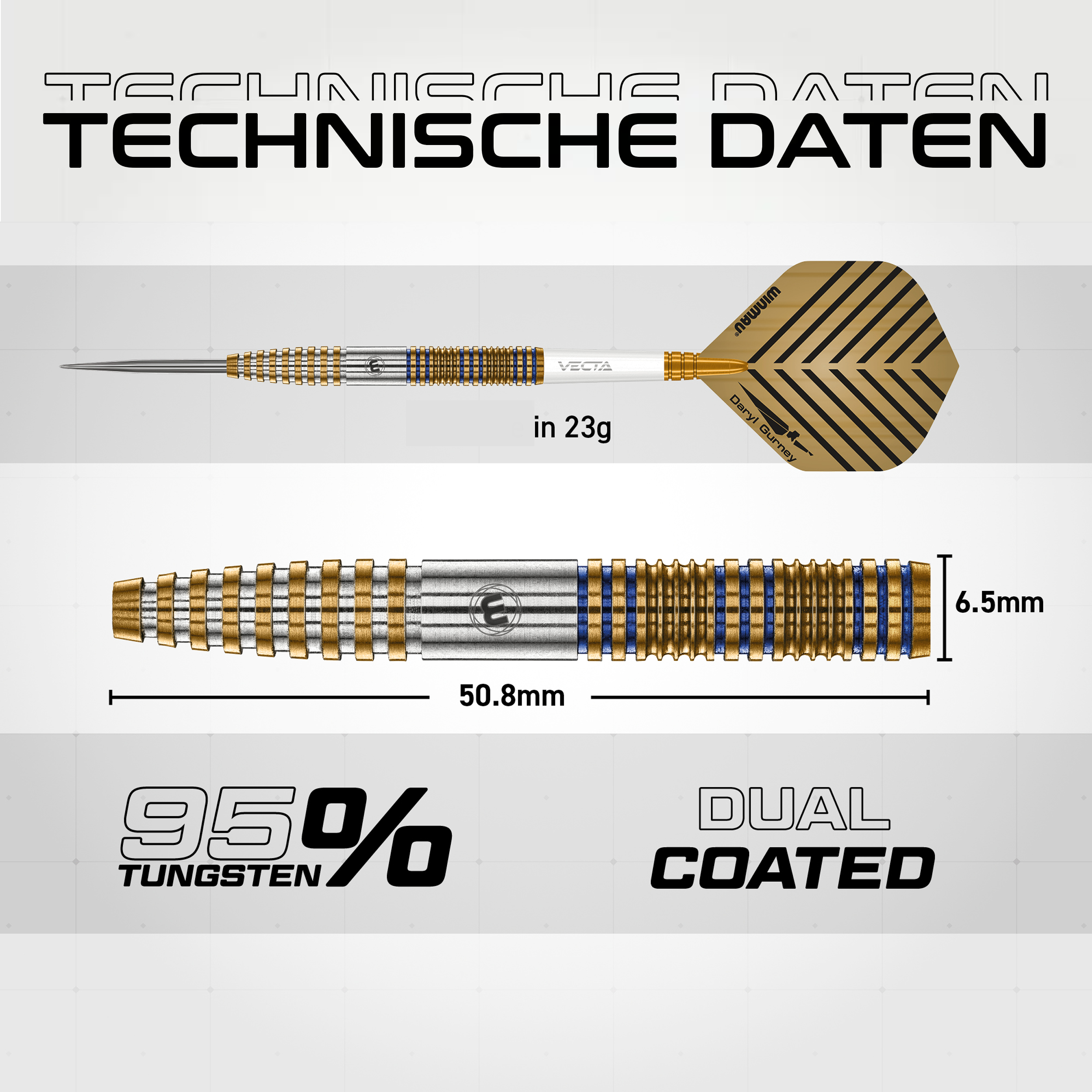 Winmau - Daryl Gurney Signature Edition - Steeldart Winmau - Daryl Gurney Signature Edition - Steeldart