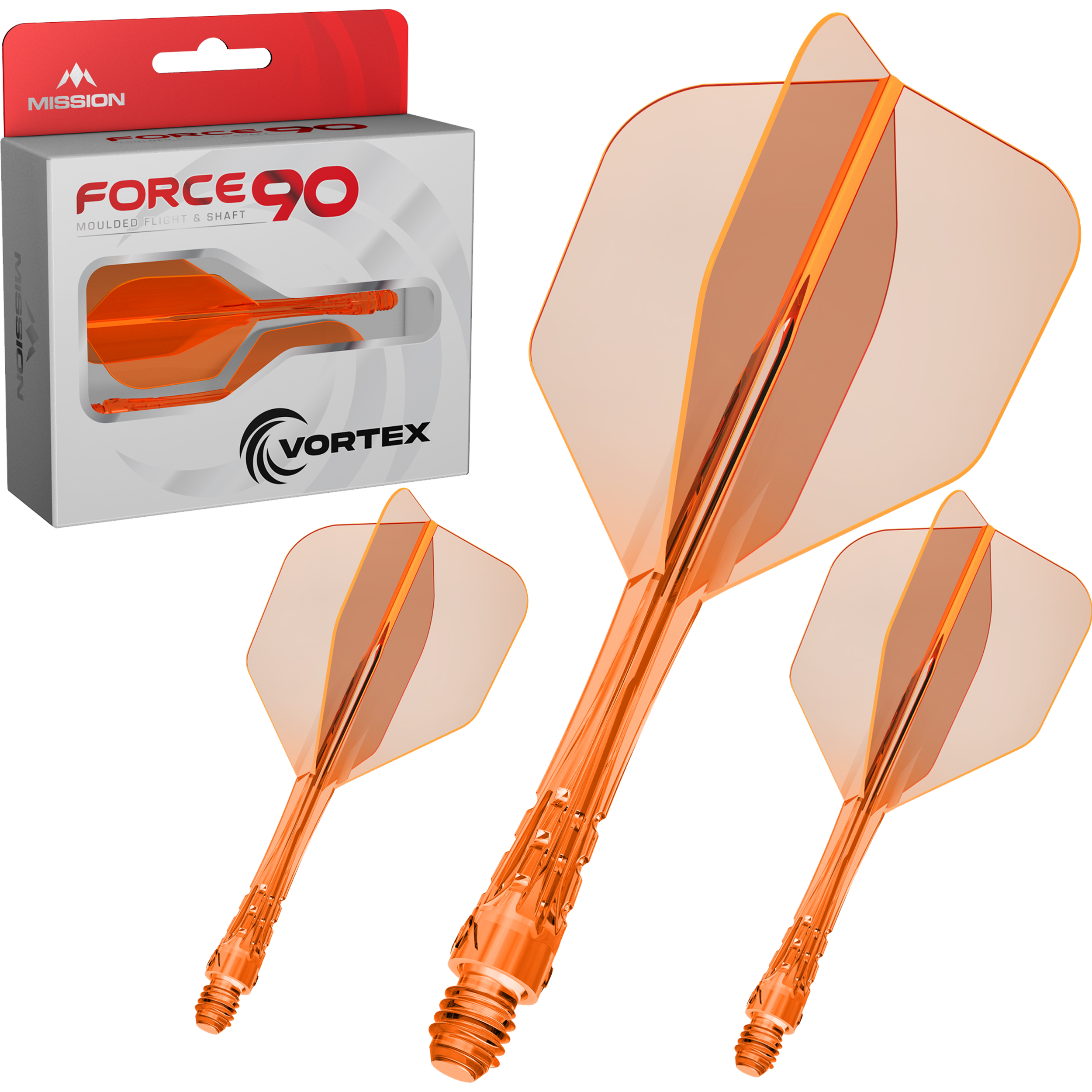 Mission - Force 90 Vortex Neonorange Transparent - No6