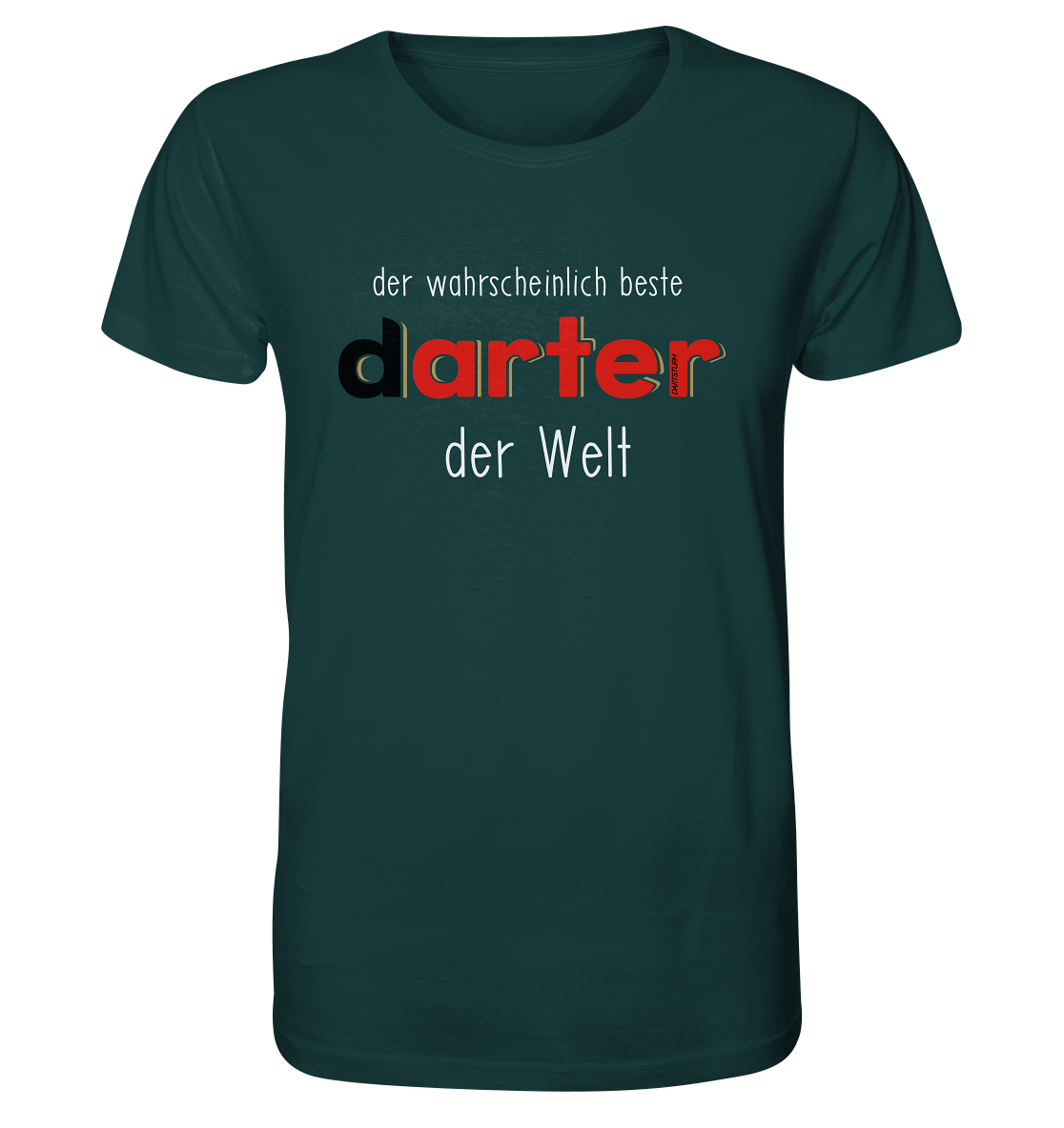 DartSturm - Der wohl beste darter der Welt Weiß - Organic Shirt DartSturm - Der wohl beste darter der Welt Weiß - Organic Shirt