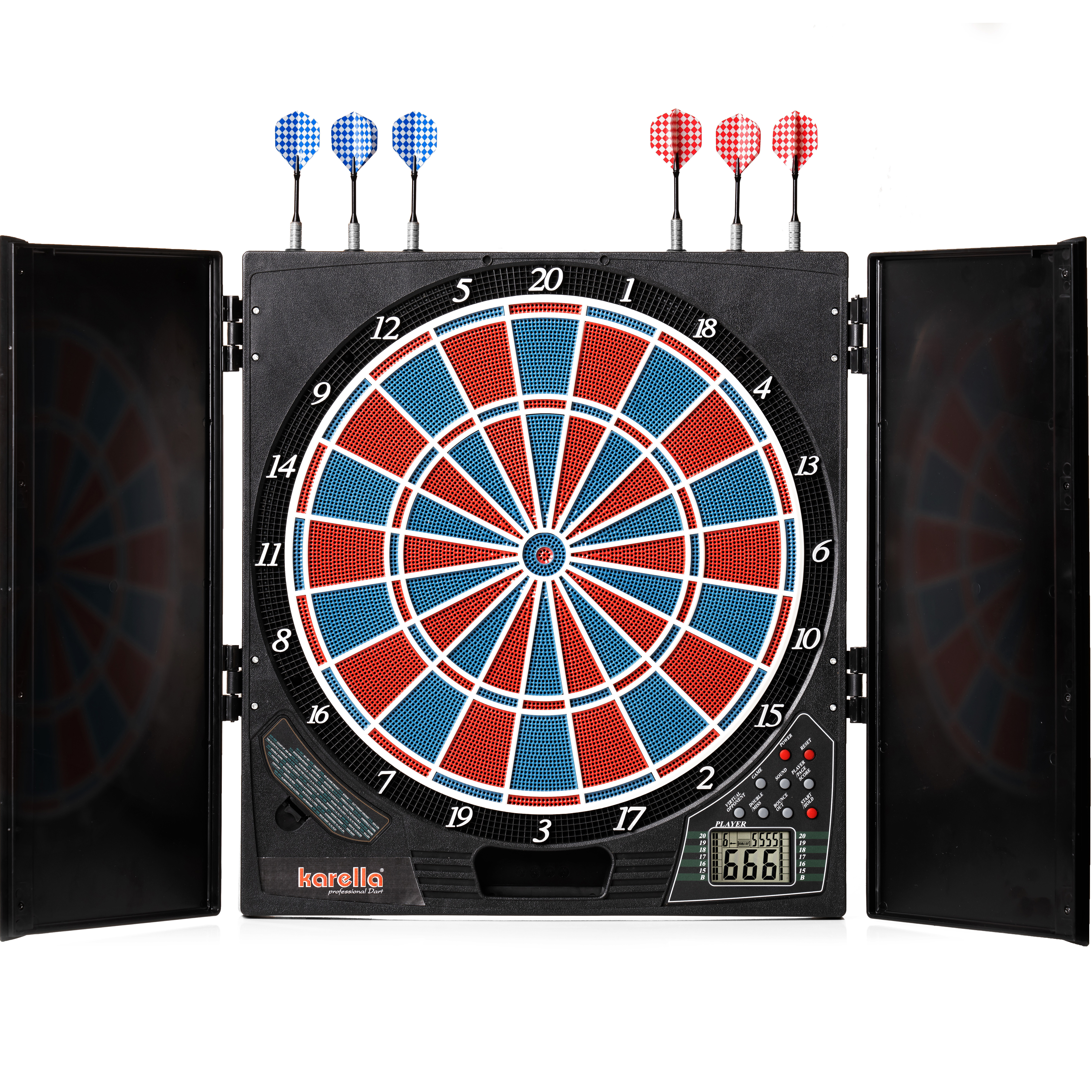 Karela-CB-25-Dartautomat-mit-Darts Karella - CB-25 Dartautomat