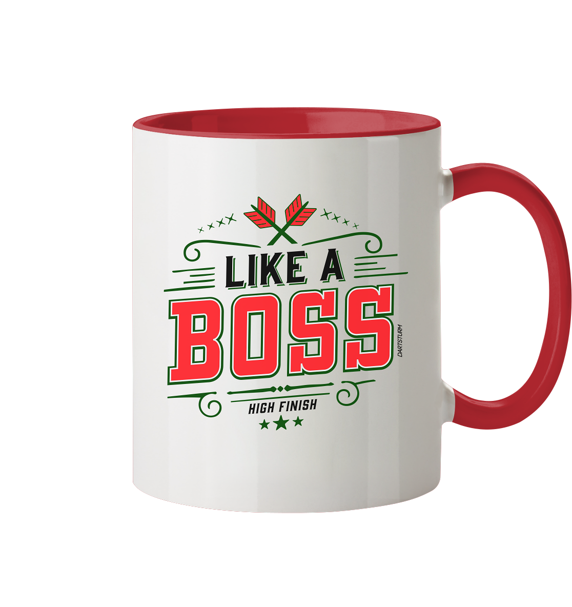 DartSturm - Like a Boss Red - Tasse zweifarbig DartSturm - Like a Boss Red - Tasse zweifarbig
