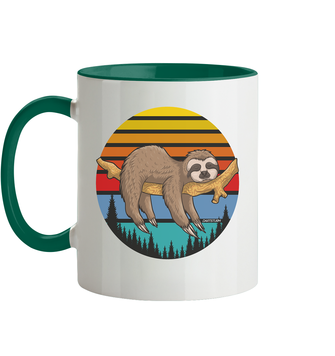 DartSturm - Lazy Sloth - Tasse zweifarbig DartSturm - Lazy Sloth - Tasse zweifarbig