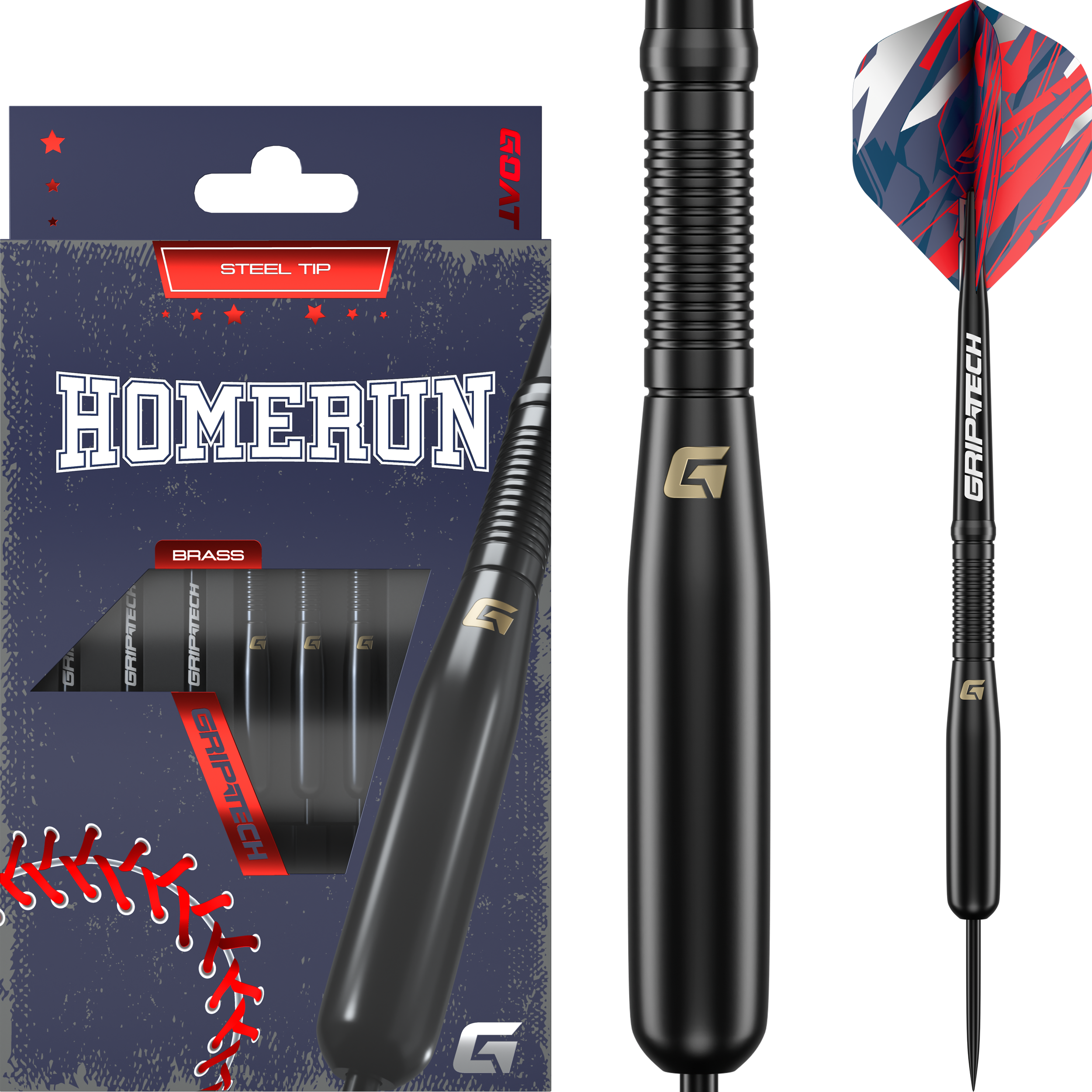 GOAT - Homerun Black Brass - Steeldart