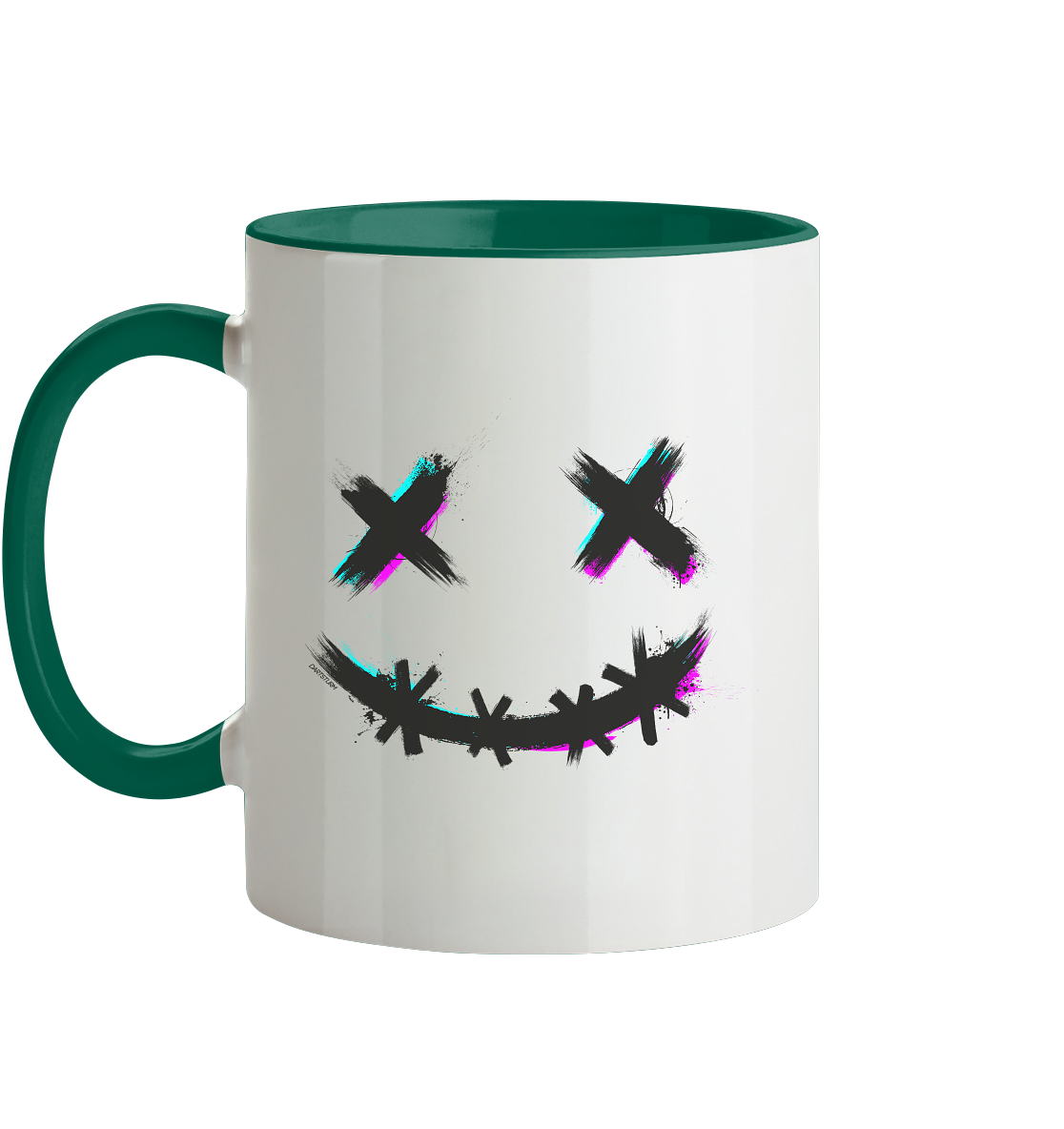 DartSturm - Scary Smile Schwarz - Tasse zweifarbig DartSturm - Scary Smile Schwarz - Tasse zweifarbig
