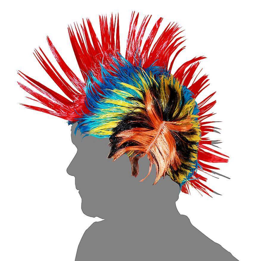 Red-Dragon-Peter-Wright-Snakebite-Irokesenfrisur-Perucke Red Dragon - Peter Wright - Perücke