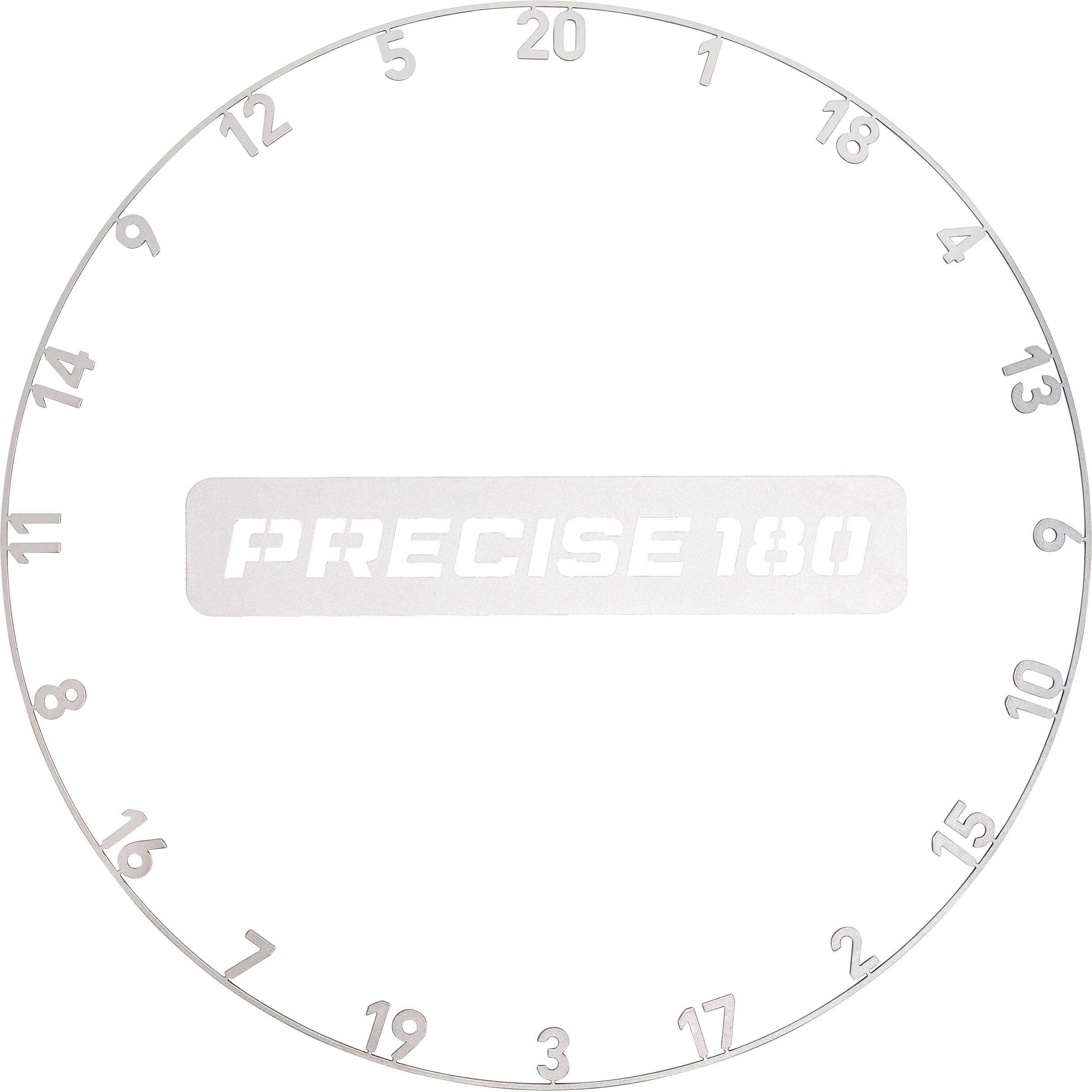 Precise180 - One Piece Lasercut Zahlenring Precise180 - One Piece Lasercut Zahlenring