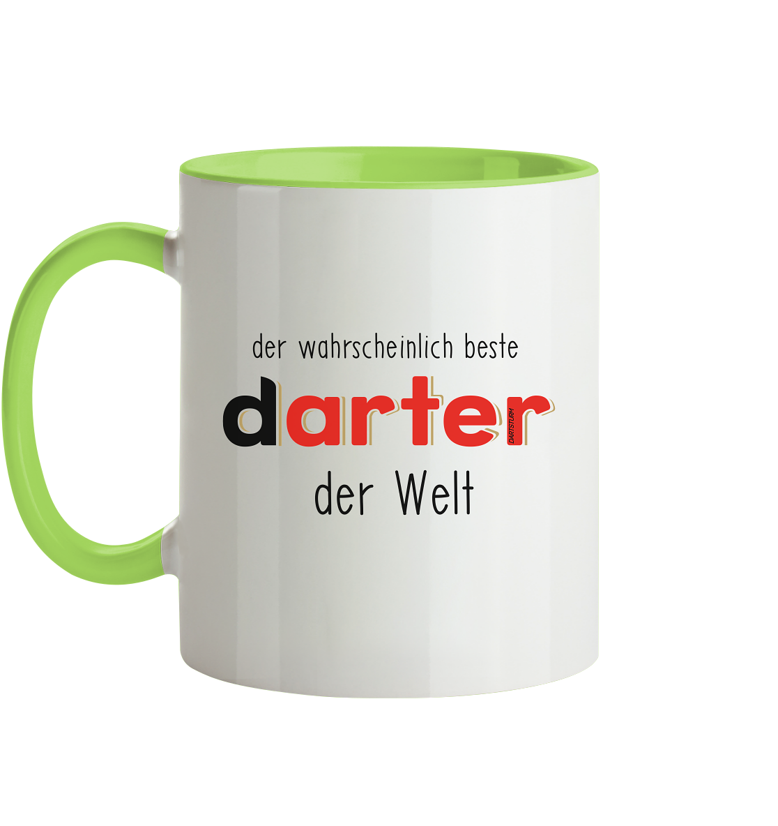 DartSturm - Der wahrscheinlich beste darter der Welt Schwarz - Tasse zweifarbig