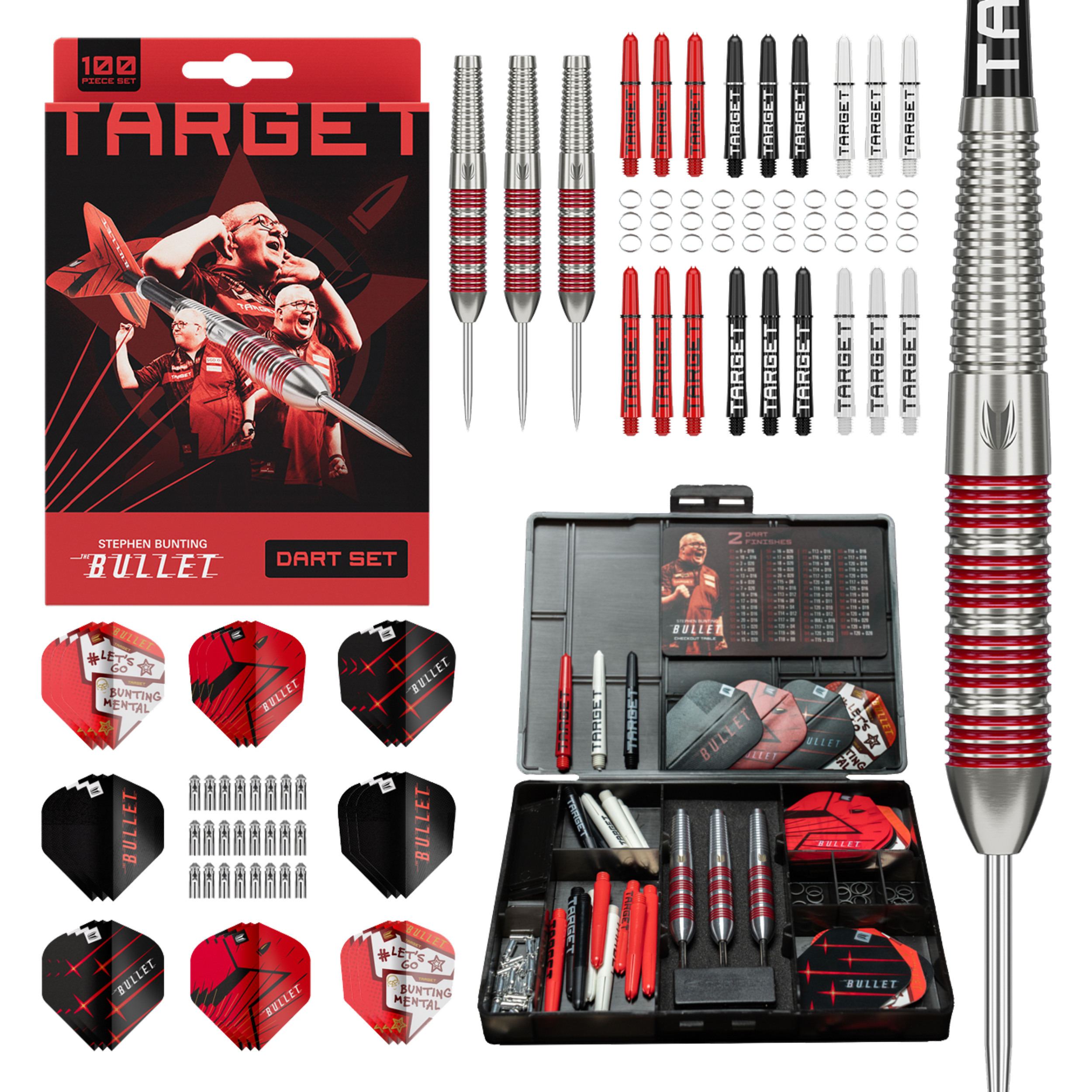 Target - Stephen Bunting 100 PC Brass - Steeldart Target - Stephen Bunting 100 PC Brass - Steeldart