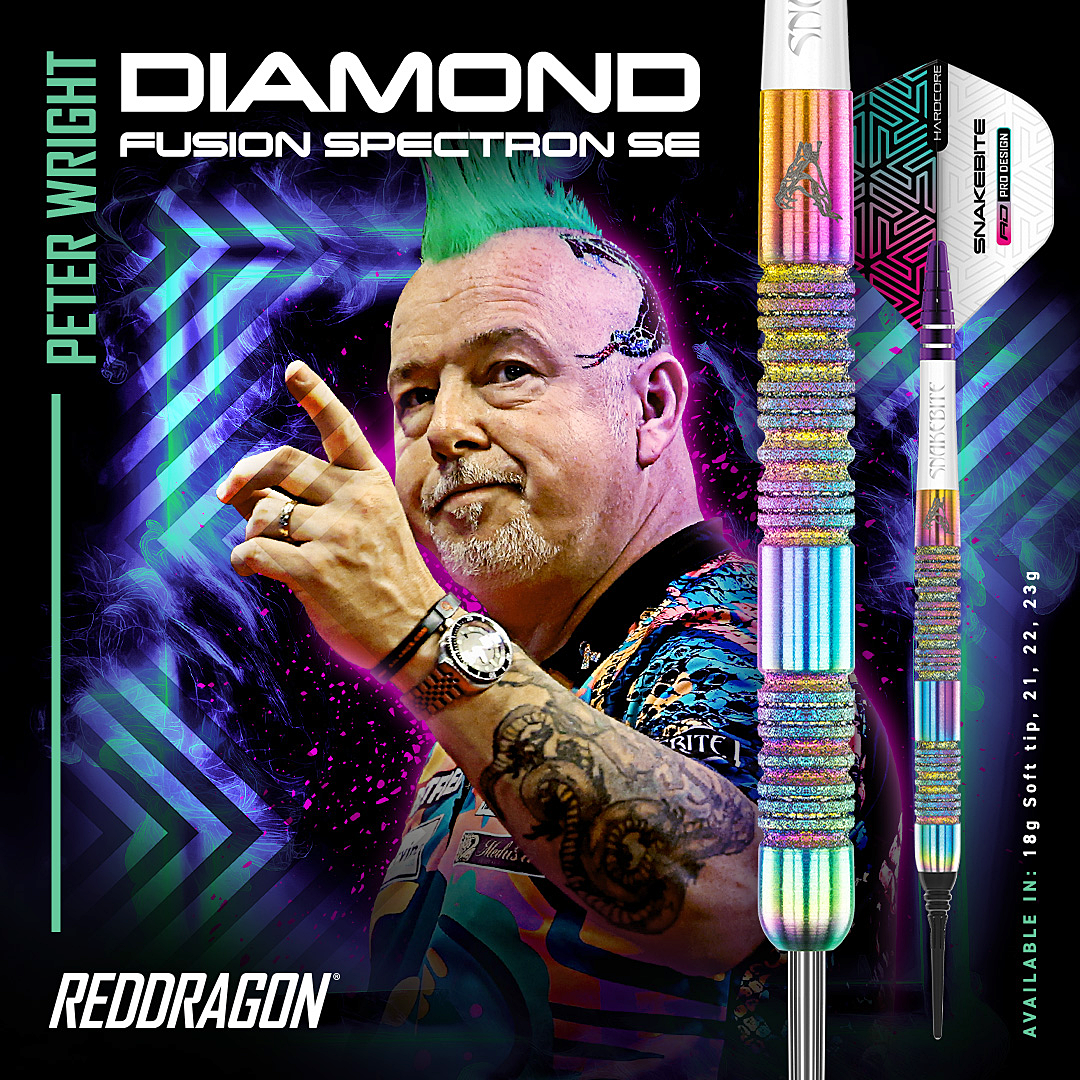 Red Dragon - Peter Wright Diamond Fusion Spectron SE - Steeldart