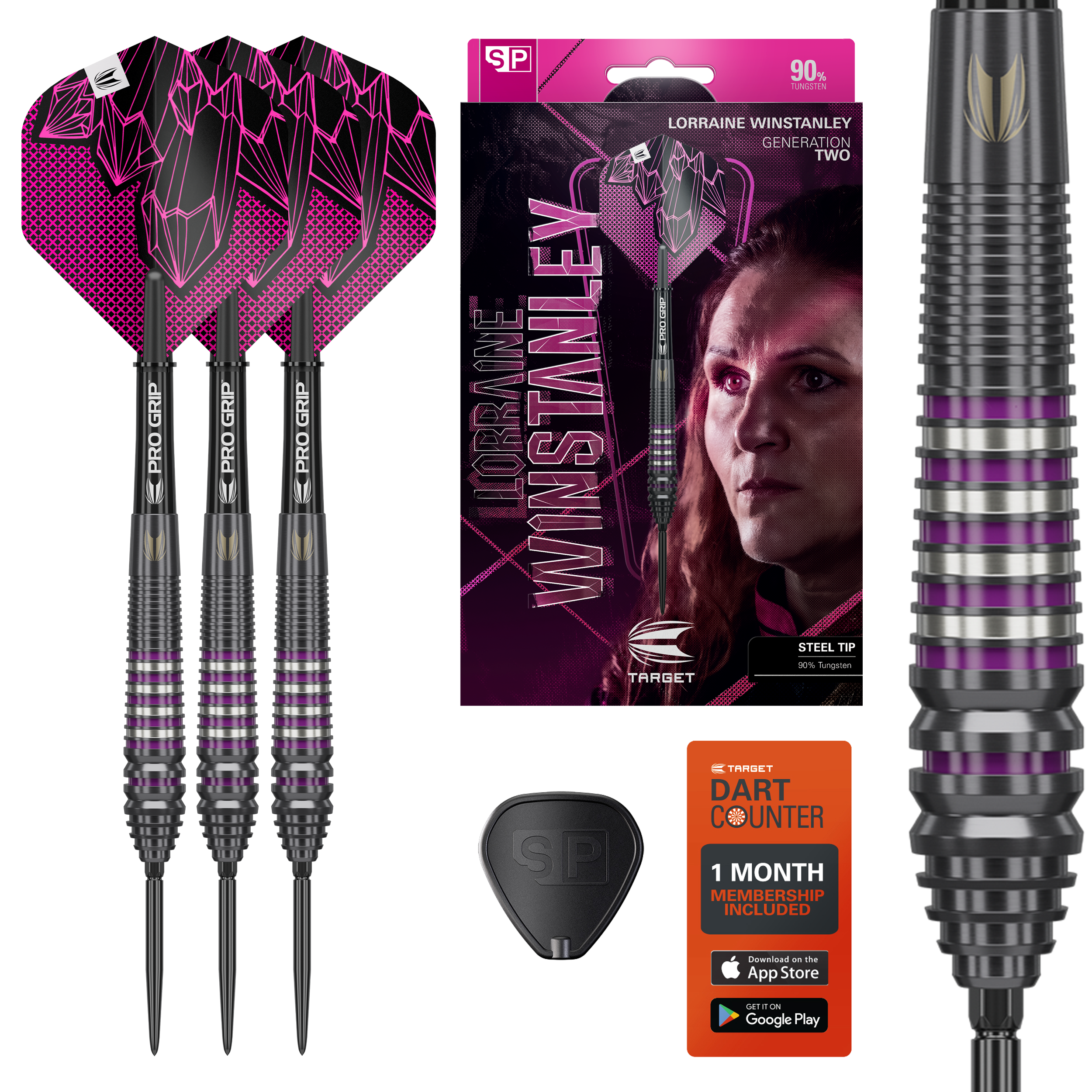 Target - Swiss Point - Lorraine Winstanley GEN 2 - Steeldart Target - Swiss Point - Lorraine Winstanley GEN 2 - Steeldart