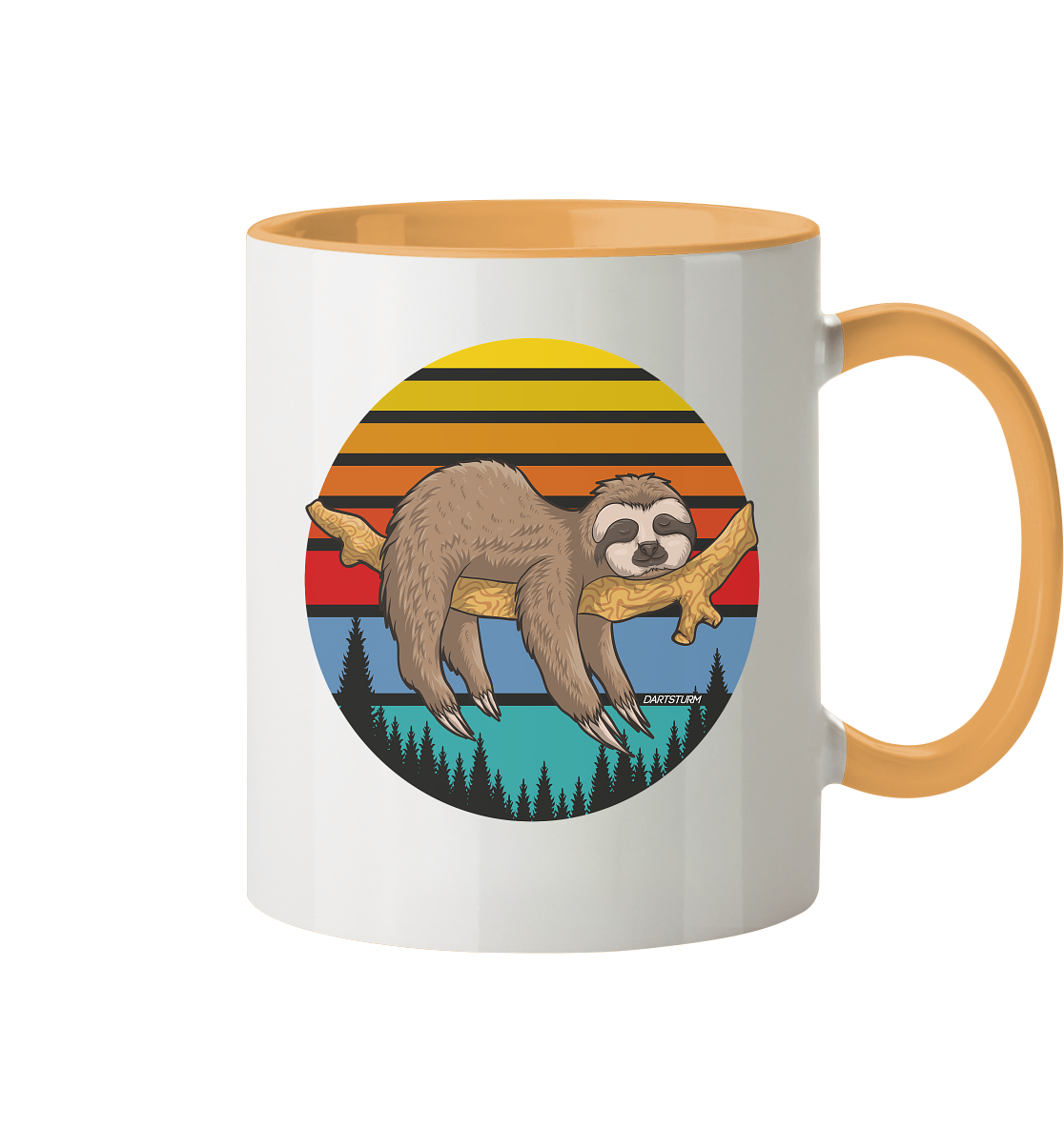 DartSturm - Lazy Sloth - Tasse zweifarbig
