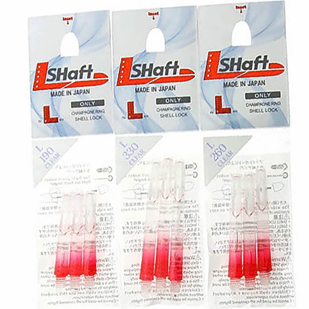 L-Style-L-Shaft-Lock-Straight-TwoTone-Transparent-Rot-Verpackung L-Style - L-Shaft Lock Straight TwoTone - Transparent Rot