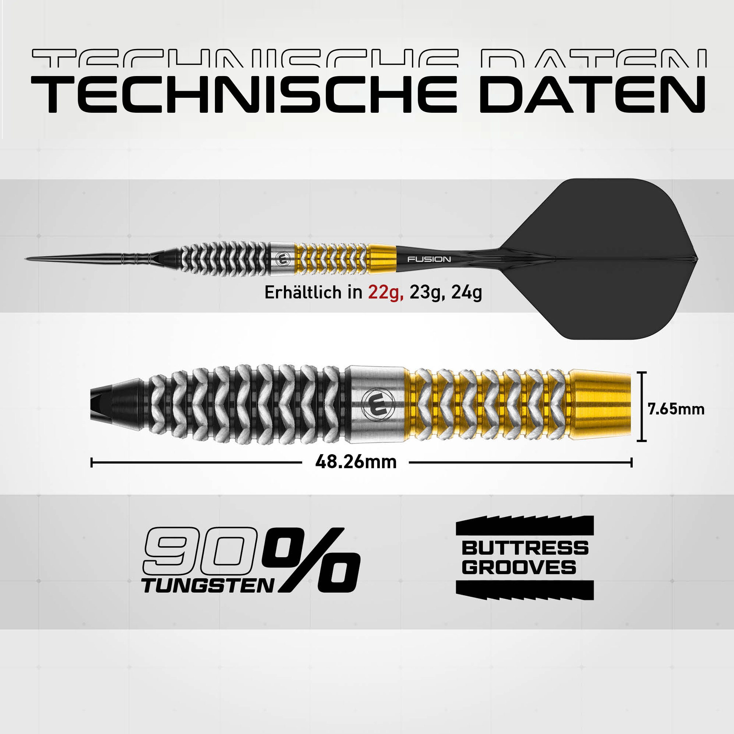 Winmau - Switch Point - Exion Torpedo - Steeldart